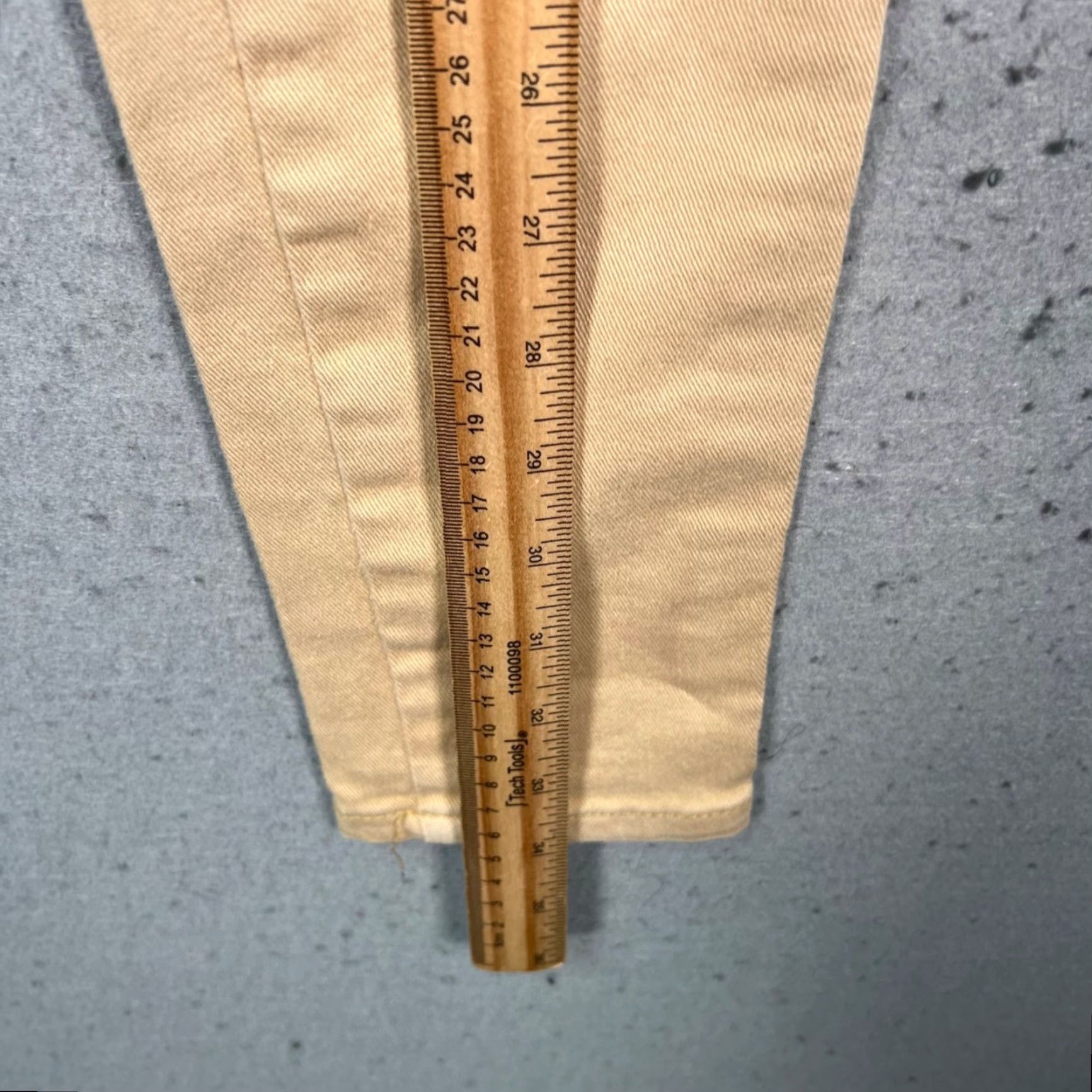 MOUSSY Moussys Womens 2 Beige Skinny Jeans Cotton Blend Stretch Denim Jeans 5-Pocket Design Womens Size 2 Inseam 28in Low Rise Spring Summer Stretch Size 26" / US 2 / IT 38 - 7 Thumbnail