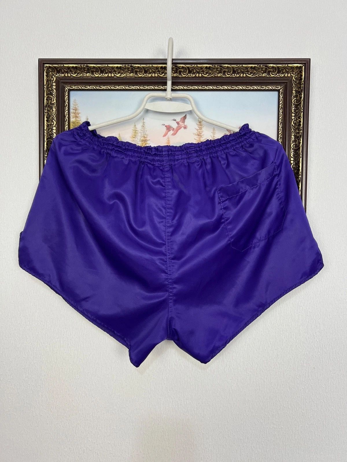 Erima Vintage 90's Erima Adidas Nylon Shorts Purple Athletic Run Size US 34 / EU 50 - 6 Thumbnail