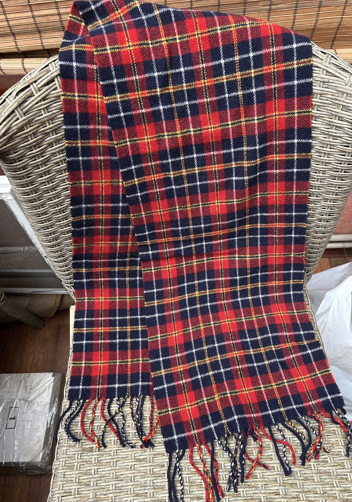 Polo Ralph Lauren Vintage Polo Ralph Lauren Wool Plaid Tartan Scarf Size ONE SIZE - 2 Thumbnail