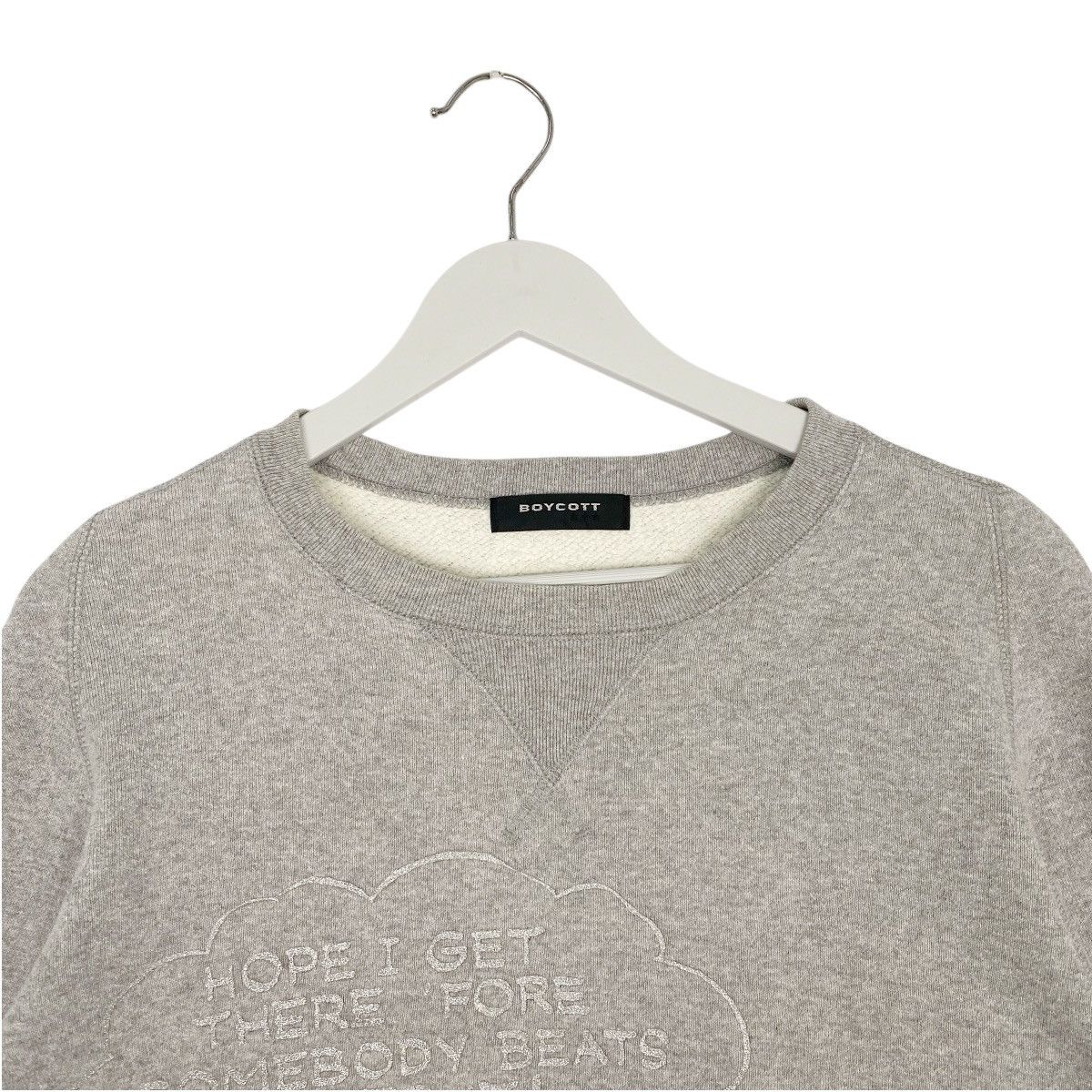 Vintage Vintage Boycott Cartoon Big Logo Crewneck Sweatshirt Gray Size US M / EU 48-50 / 2 - 4 Thumbnail