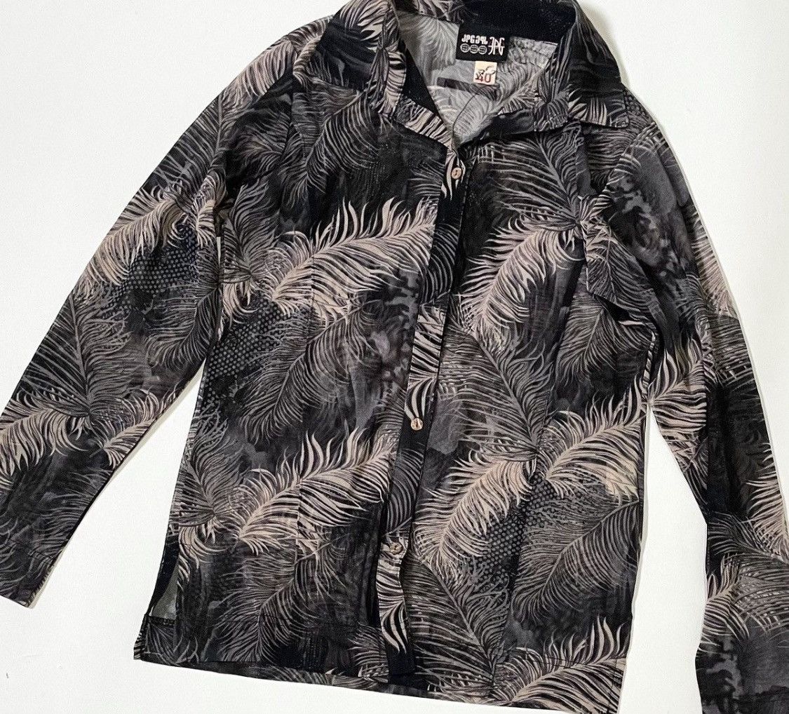 Jean Paul Gaultier Vintage jpg transparent sheer printed button up Size US S / EU 44-46 / 1 - 4 Thumbnail