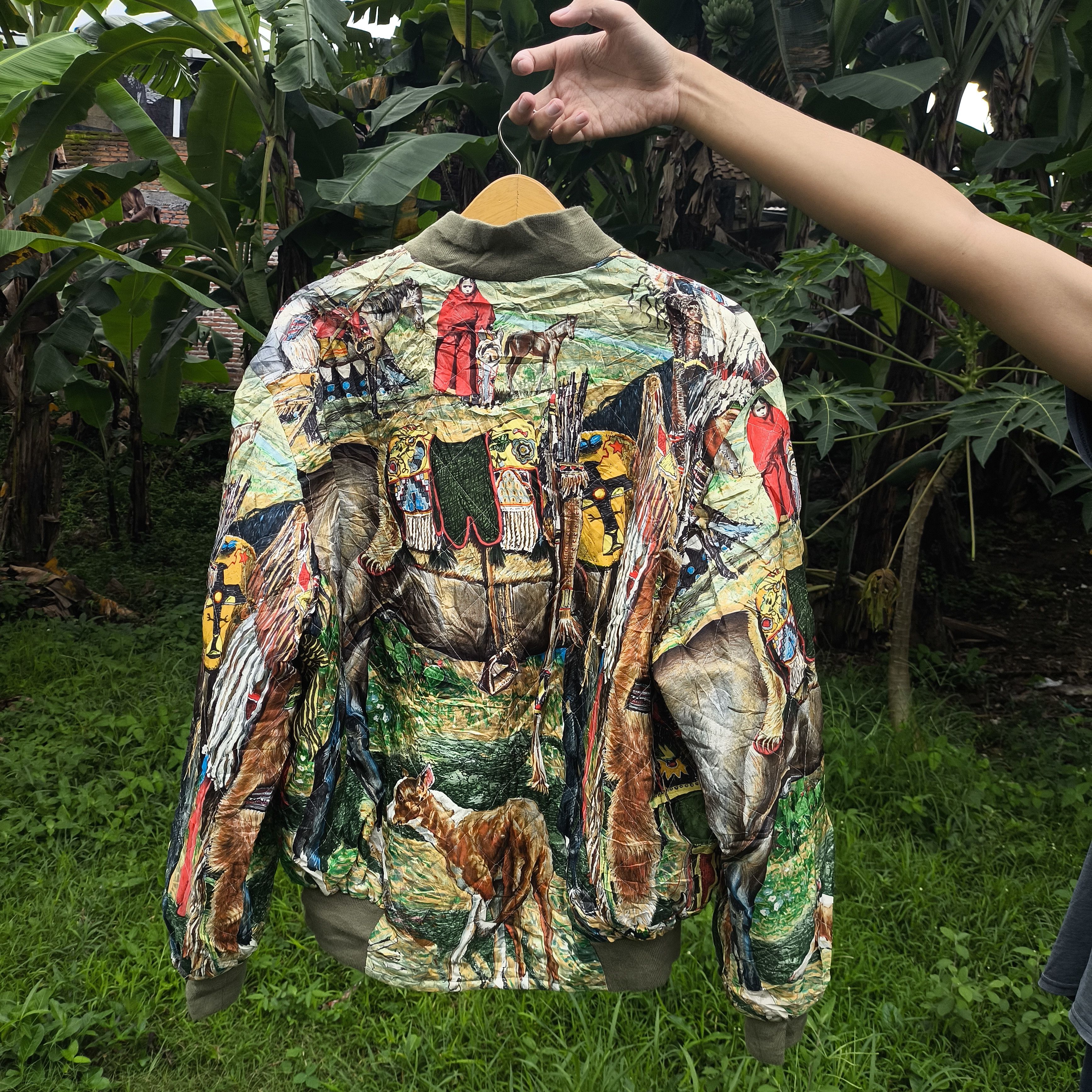 ジャケット・アウター 80's Hermes/Reversible Jacket/Silk 100% 1980s HERMES REVERSIBLE JACKET