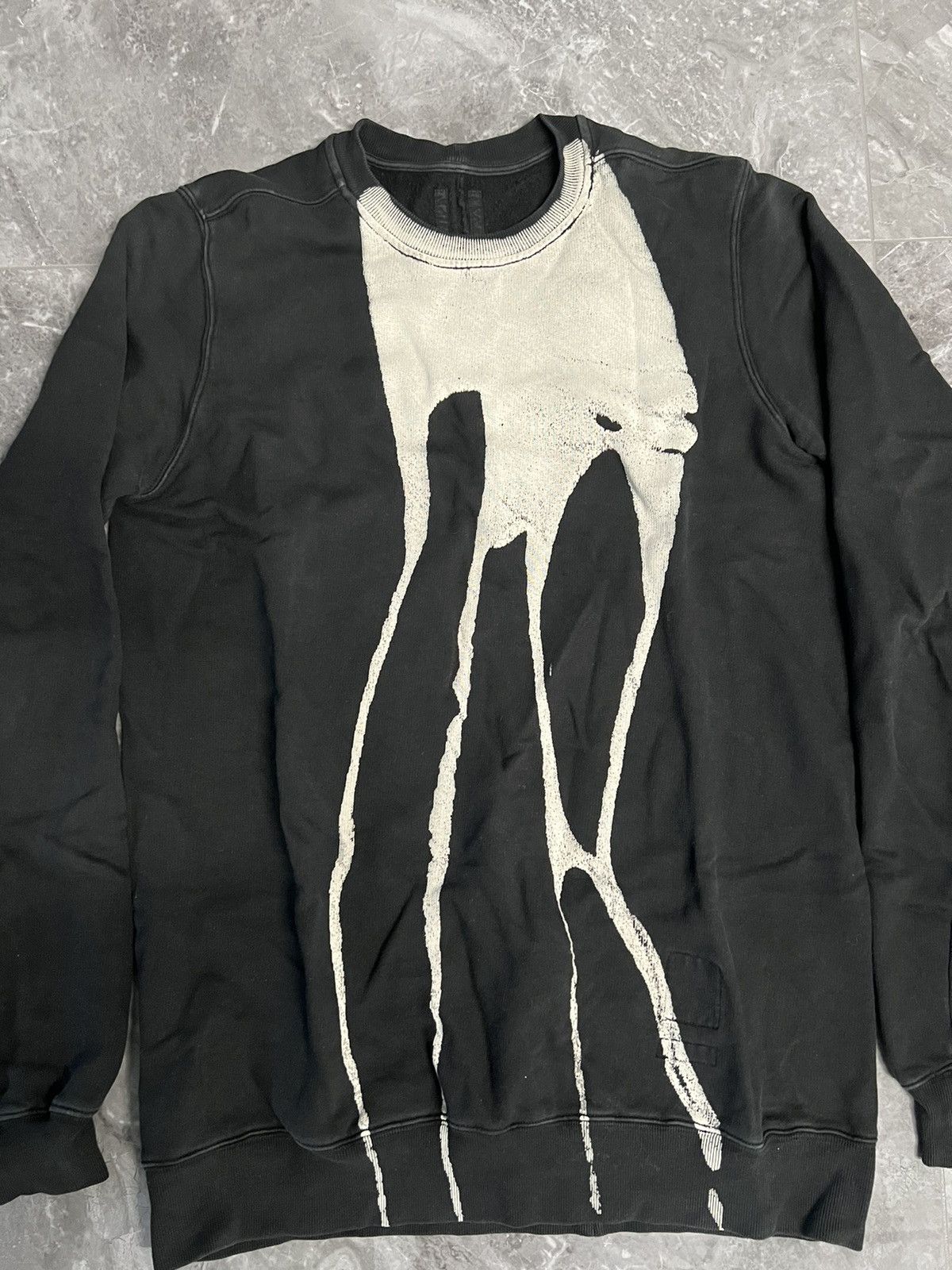 Rick Owens Drkshdw Rick Owens FW16 Bleach Vomit Sweatshirt Sz m Size US M / EU 48-50 / 2 - 2 Thumbnail