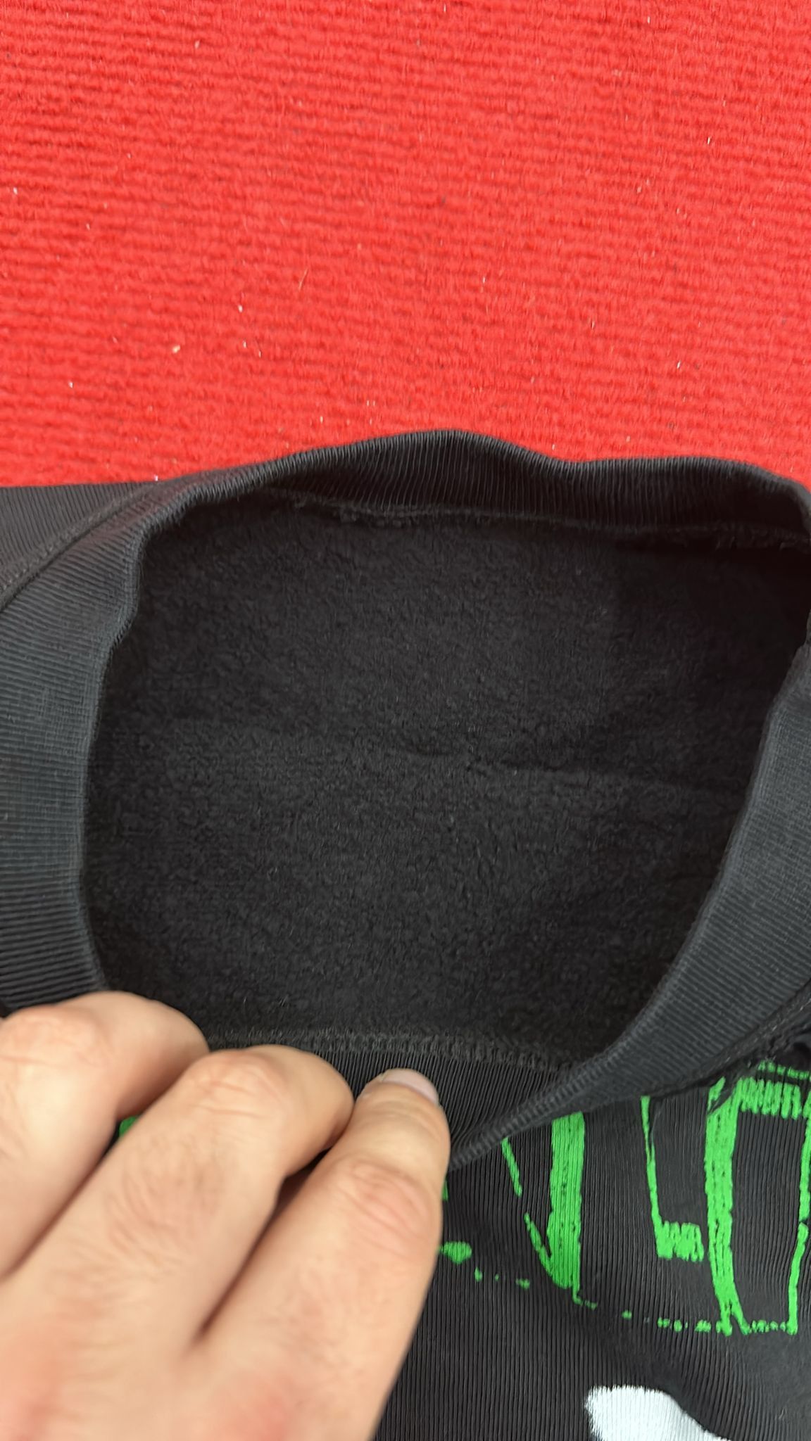 Raf Simons CC000021 Altered Reality Destroyed Crewneck Sweatshirt Black Size US M / EU 48-50 / 2 - 7 Thumbnail