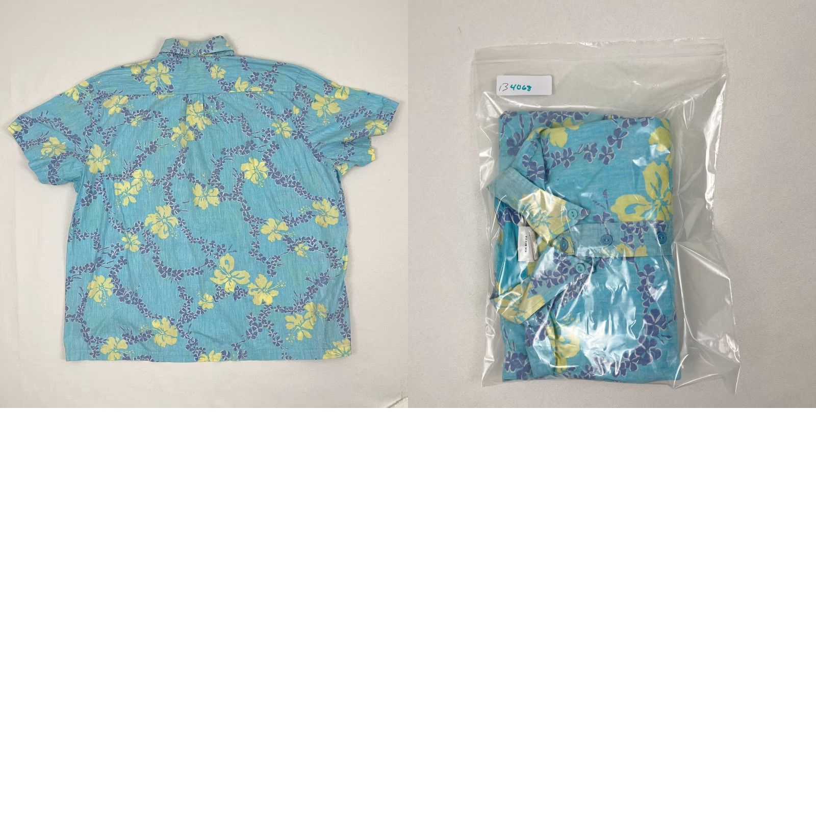 Vintage VTG Hobie Shirt Adult Mens XL Blue Floral Hawaiian Tropical Vacation 90s Button-Up Short Sleeve Cotton Size US XL / EU 56 / 4 - 8 Thumbnail