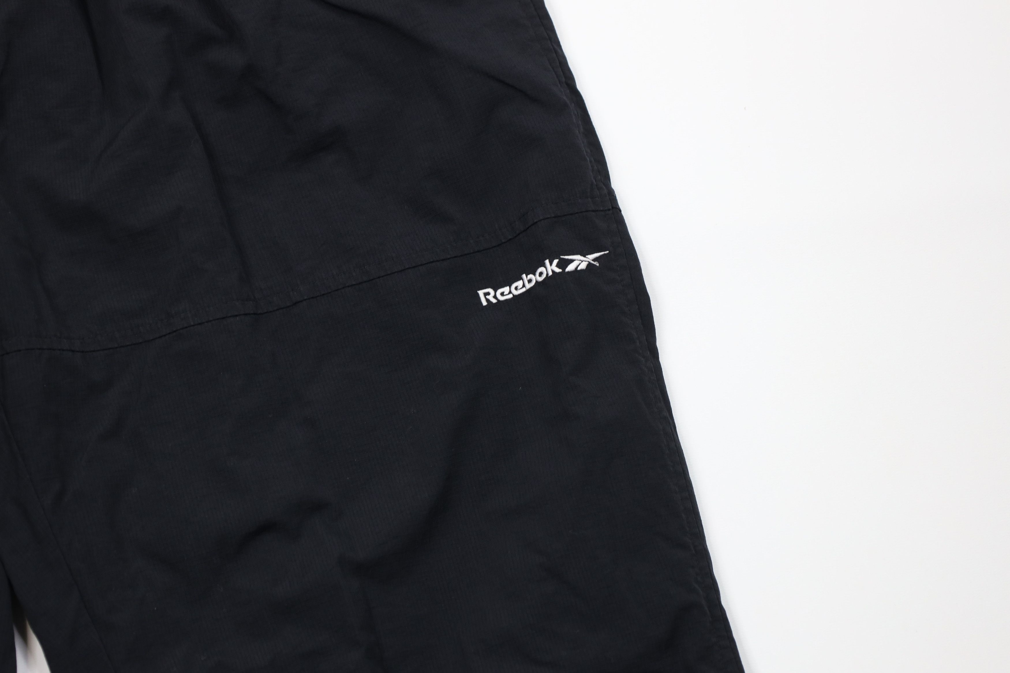 Reebok Vintage 90s Reebok Lined Tapered Leg Windbreaker Pants Black Size US 40 / EU 56 - 5 Thumbnail