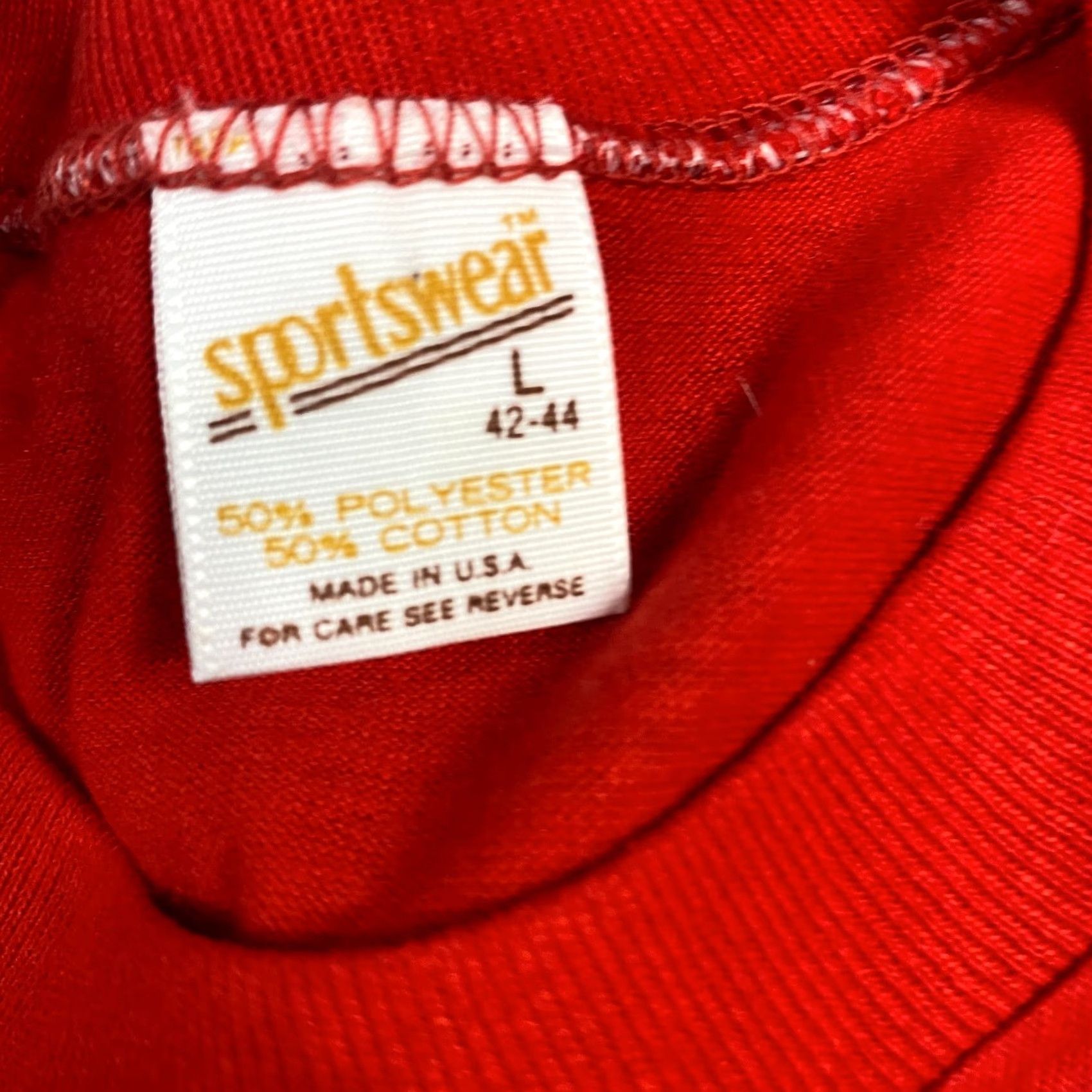 Vintage VINTAGE Super Dad T-shirt M Red American Vintage Shirt Mens 70s Single Stitch DOMENICA's Size US M / EU 48-50 / 2 - 2 Thumbnail