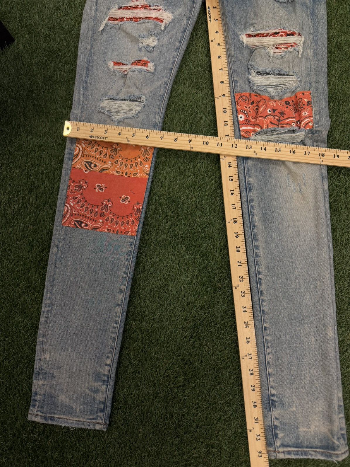 Amiri Amiri Jeans Orange Patch Size 30 Clean Condition 🧼 Size US 30 / EU 46 - 13 Thumbnail