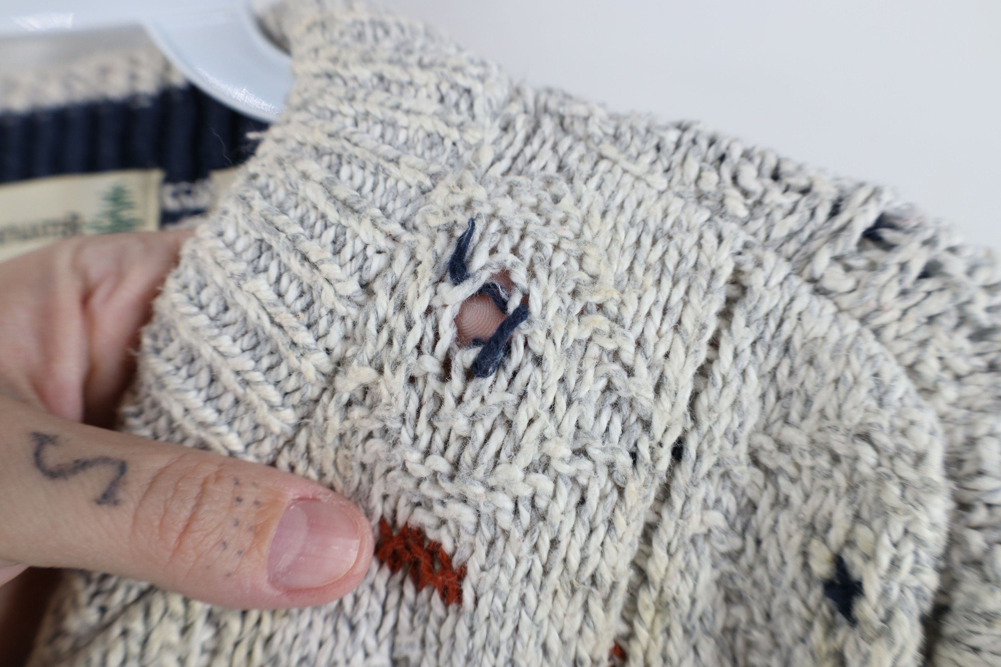 Vintage Vintage 90s Streetwear Chunky Ribbed Knit Sweater USA Size US M / EU 48-50 / 2 - 5 Thumbnail