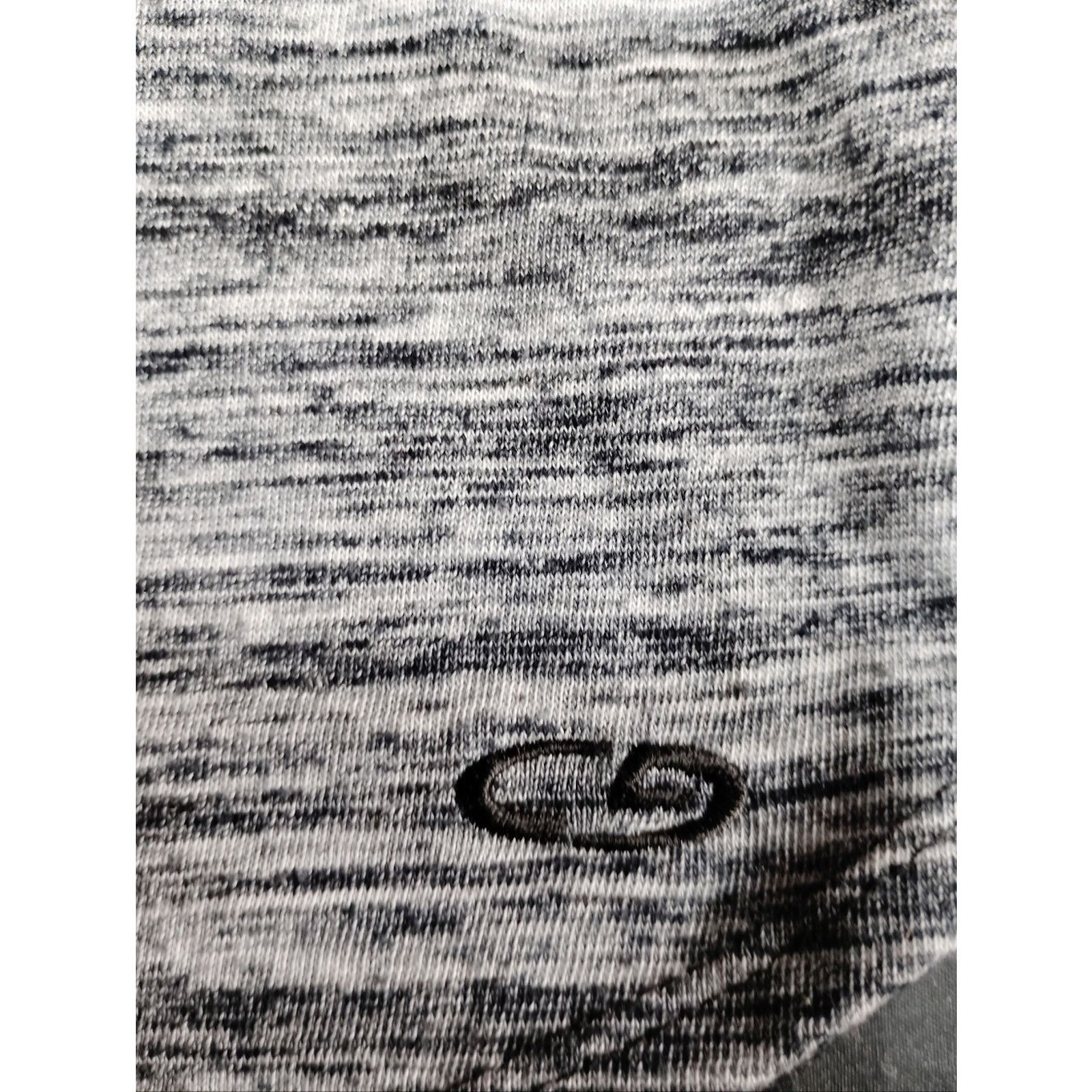 Champion C9 Champion Gray Heather and Black V-Neck Short Sleeve Top Size S / US 4 / IT 40 - 3 Thumbnail