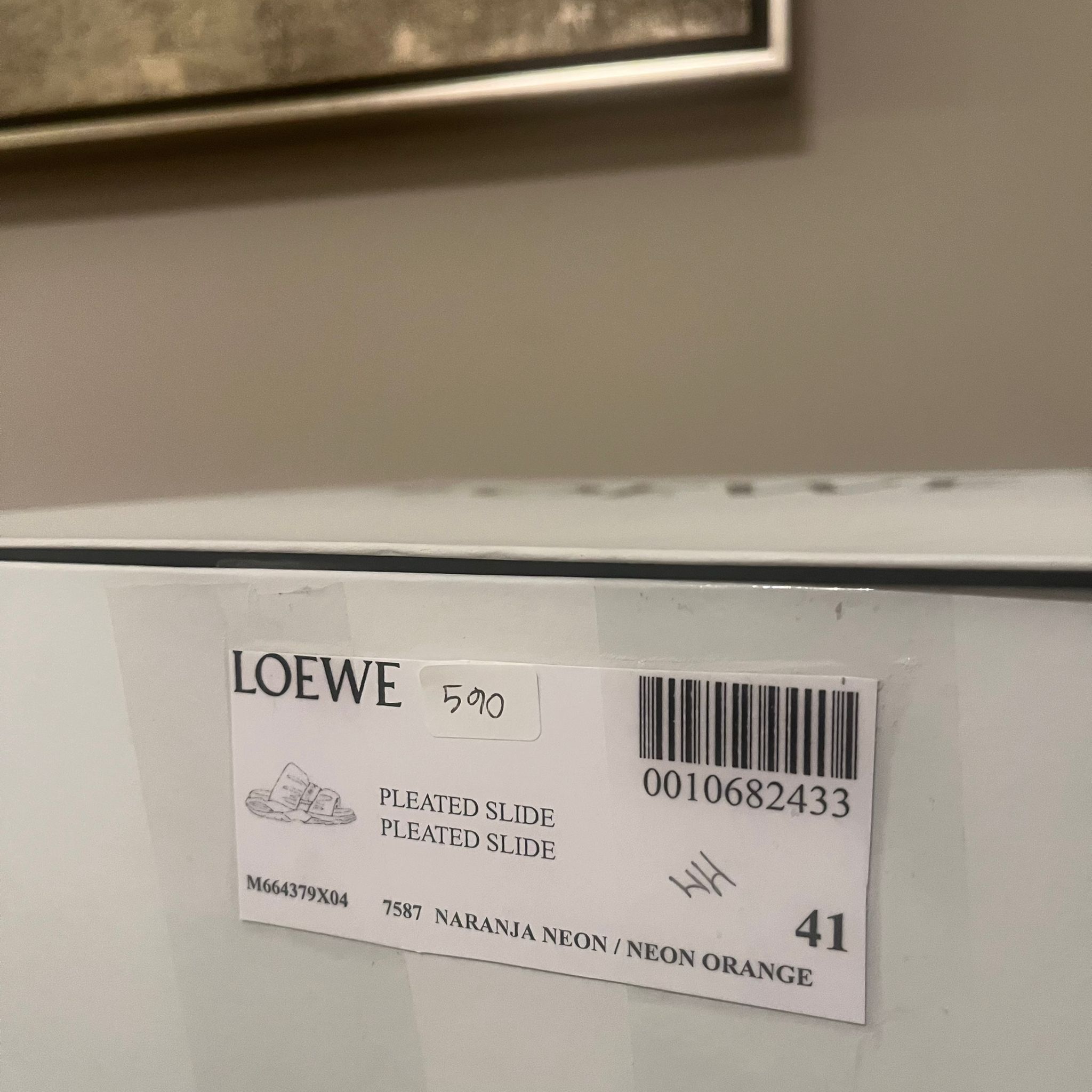 Loewe Pleated Slides in Neon Orange Size US 8 / EU 41 - 11 Thumbnail