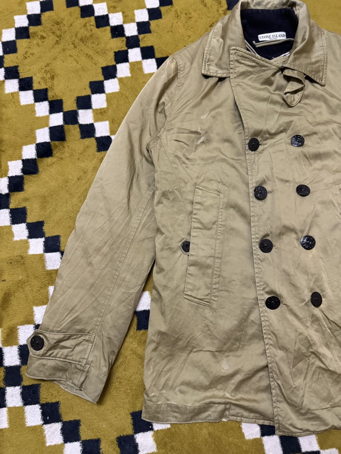 Stone Island 💸Last Drop💸Vintage Archive Stone Island Raso Gommato Size US M / EU 48-50 / 2 - 3 Thumbnail