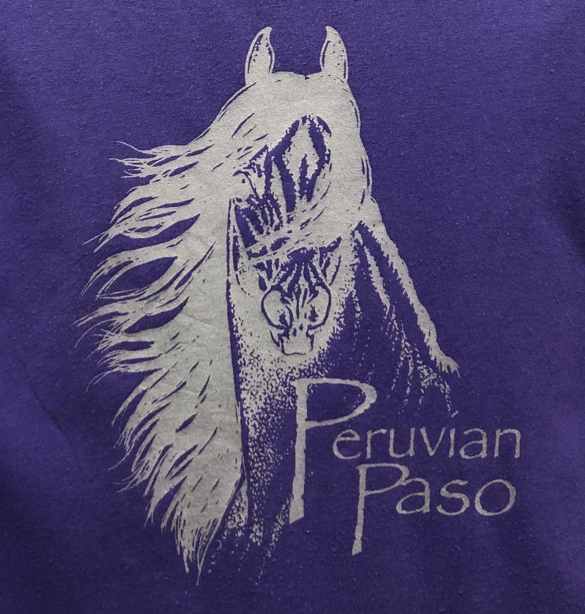 Vintage Vintage Hanes Peruvian Paso Horse T-Shirt Size US M / EU 48-50 / 2 - 3 Thumbnail