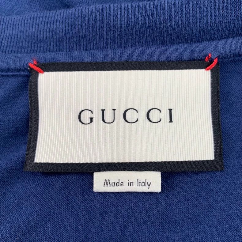 Gucci Gucci Dark blue pattern printed cotton round-neck short-sle Size US XL / EU 56 / 4 - 5 Thumbnail