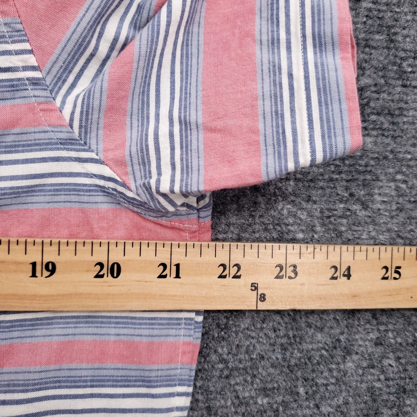 Vineyard Vines Vineyard Vines Button Up Shirt Men Medium Red Canaba Stripe Short Sleeve Stretch Size US M / EU 48-50 / 2 - 5 Thumbnail