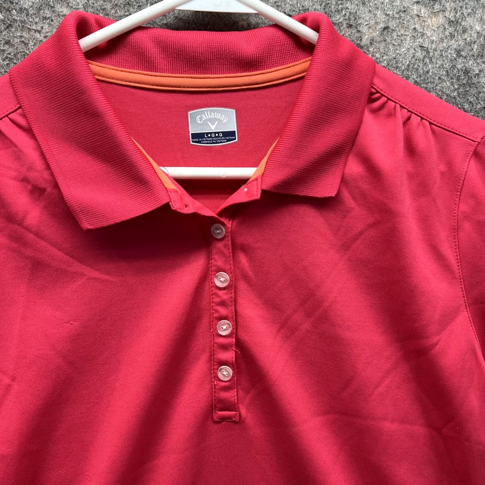Callaway Callaway Polo Shirt Women Large Pink Polyester Logo Preppy Golf Shirt Ladies Casual Size L / US 10 / IT 46 - 7 Thumbnail