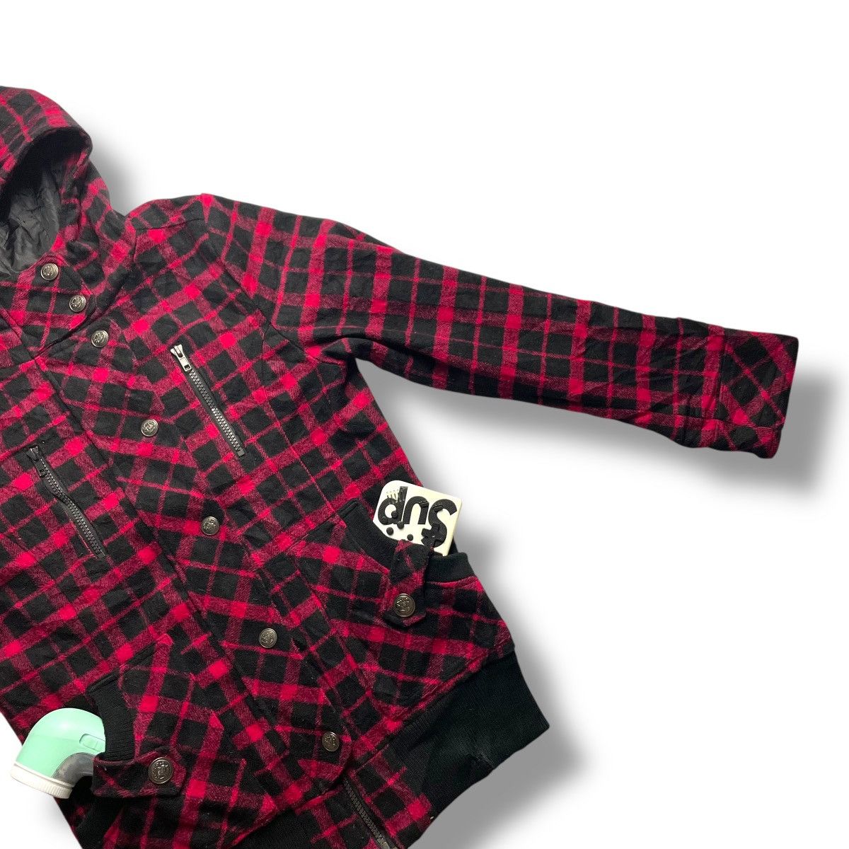 20471120 SKY BOMBER TARTAN PUNK SEDITIONARIES WOOL FULL ZIP JACKET Size US L / EU 52-54 / 3 - 2 Thumbnail