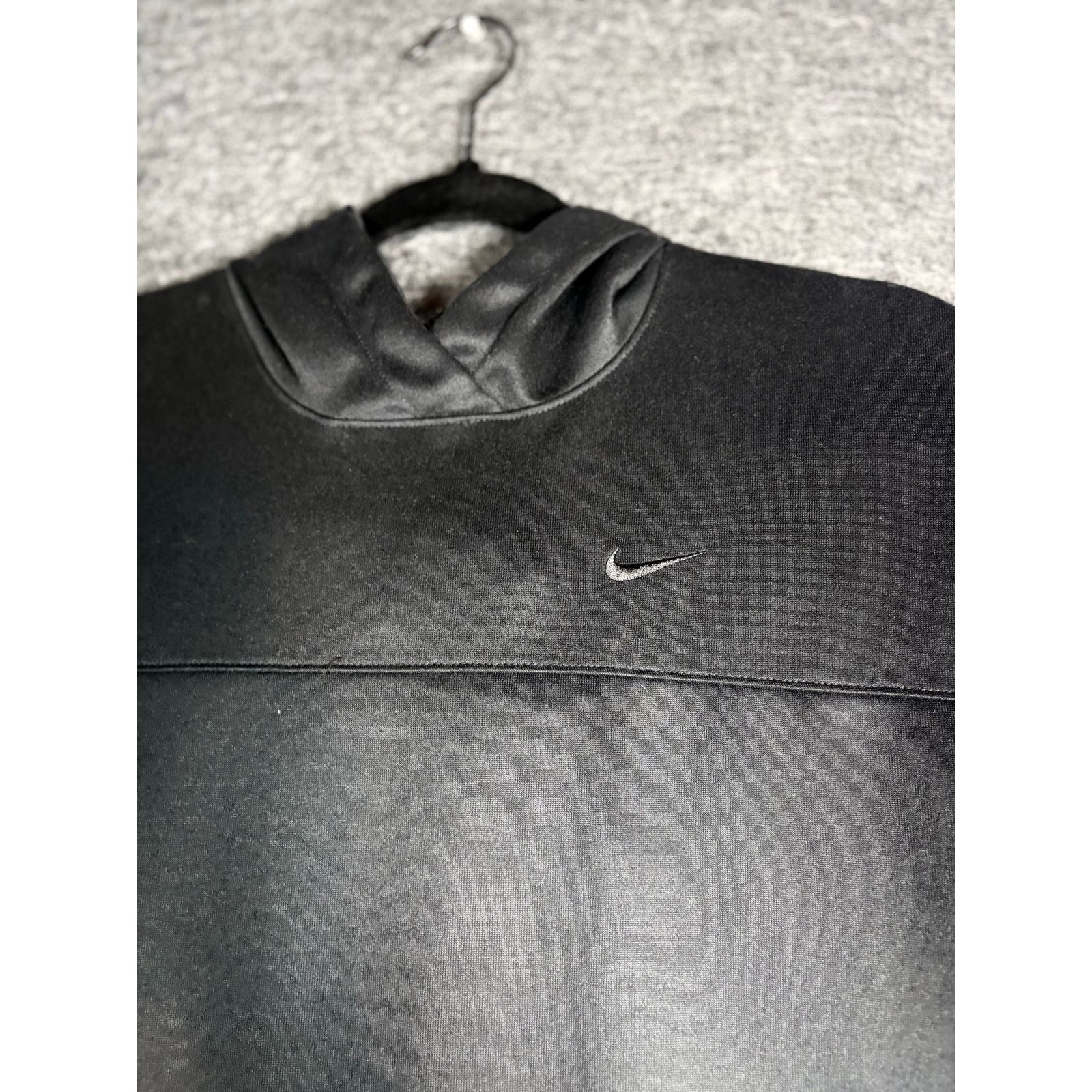 Nike Nike Dri-FIT Black Hoodie Pullover Swoosh Sweater #0461 Size US M / EU 48-50 / 2 - 2 Thumbnail