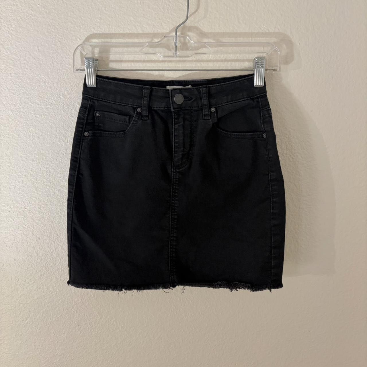 Garage garage black denim mini skirt XS Size 25" / US 0 / IT 36 - 1 Thumbnail