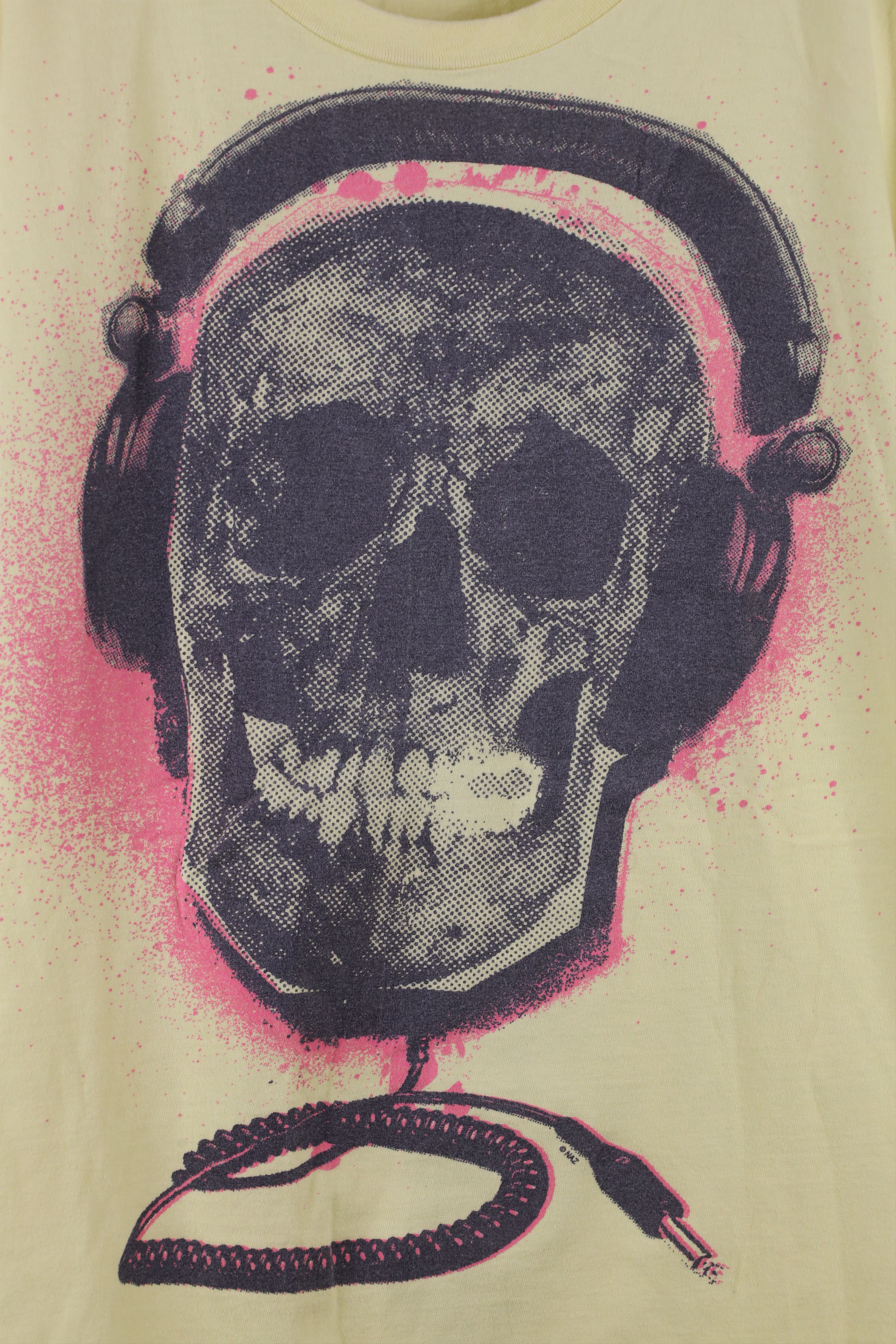 Vintage Vintage 90s Y2K Streetwear Skull Skeleton Music T-Shirt Size US L / EU 52-54 / 3 - 4 Thumbnail