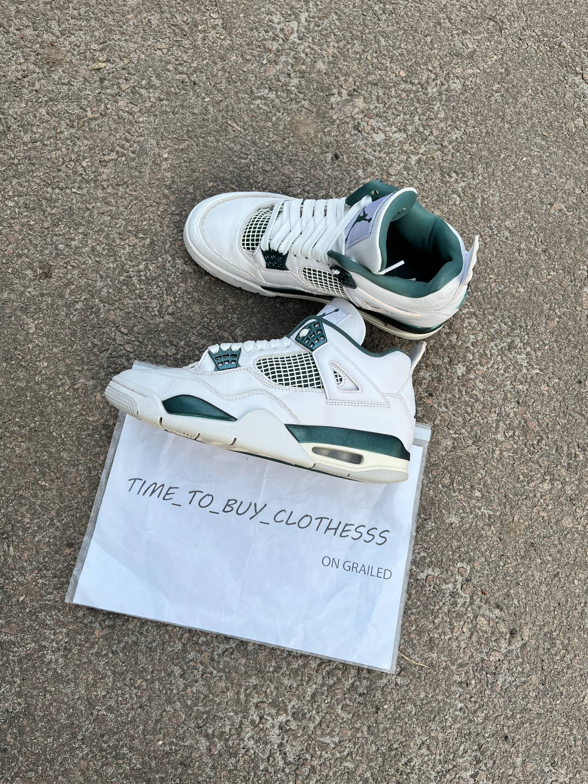 Nike Nike Air Jordan 4 Retro Oxidized Green Size US 9 / EU 42 - 3 Thumbnail