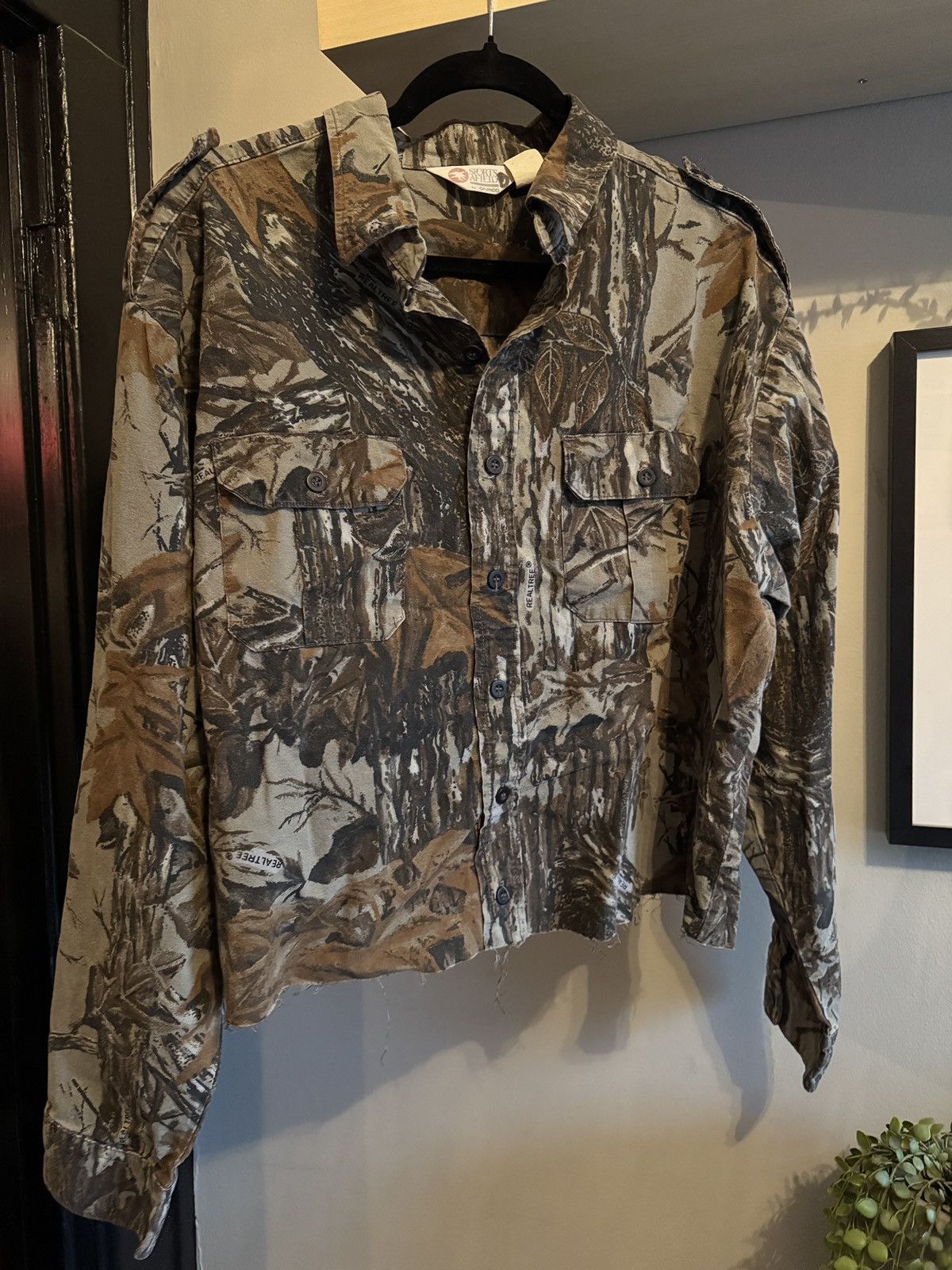 Vintage Vintage Real Tree Cropped Oversized Button Up Size US L / EU 52-54 / 3 - 1 Thumbnail