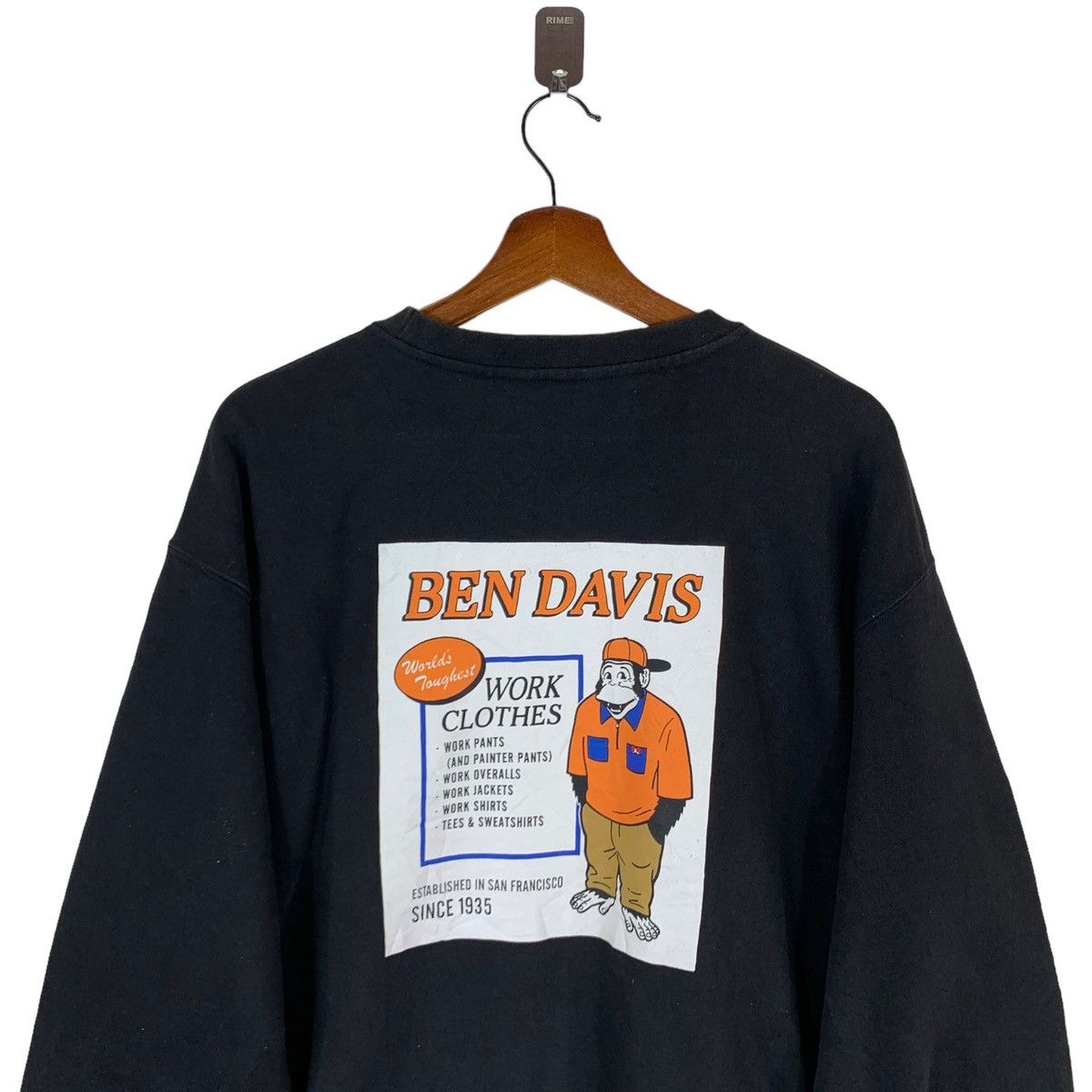 Ben Davis VINTAGE BEN DAVIS AMERICAN BRAND WORKERS CREWNECK Size US L / EU 52-54 / 3 - 2 Thumbnail