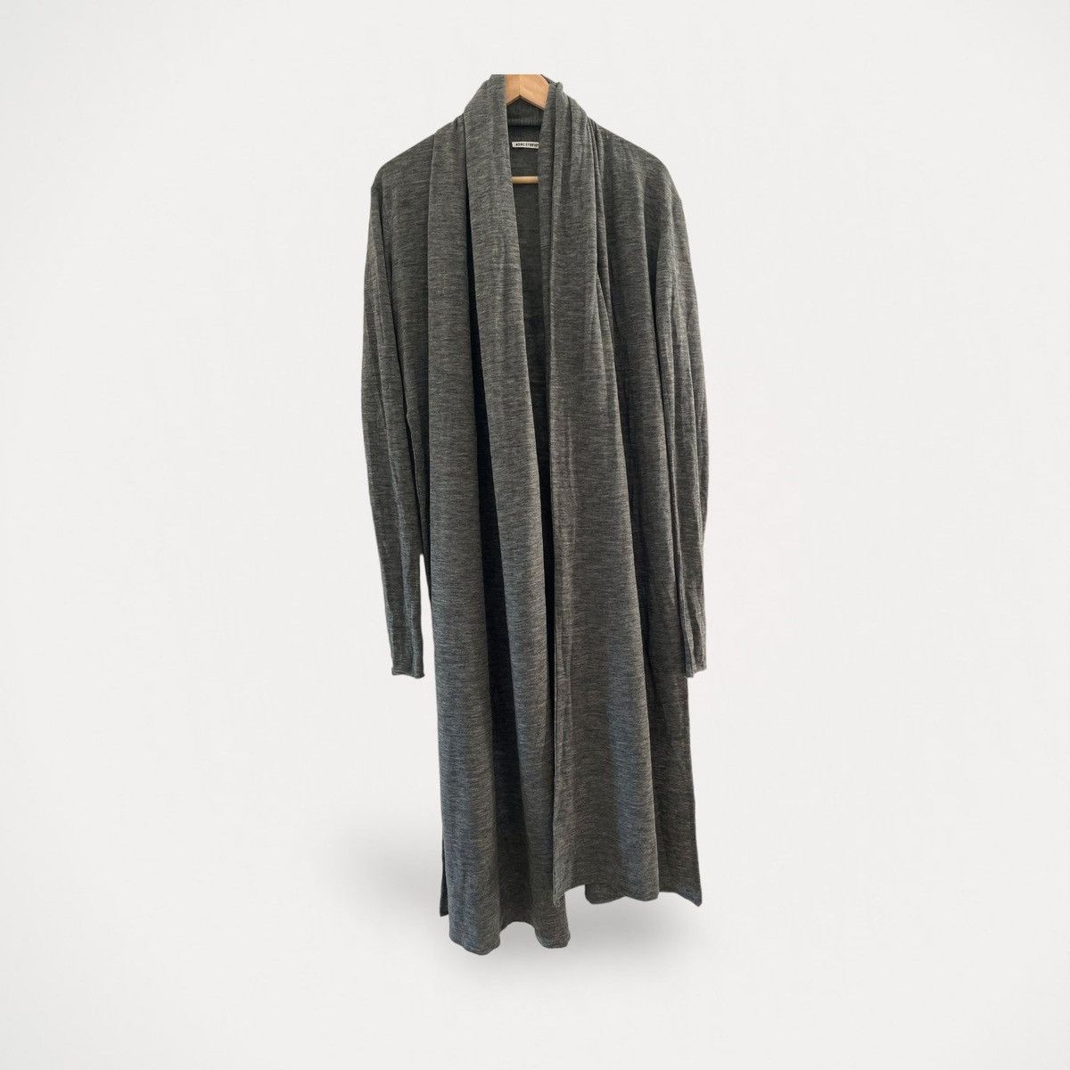 Acne Studios ACNE STUDIOS BECHA DRAPY AW13 GREY MELANGE CARDIGAN Size M / US 6-8 / IT 42-44 - 3 Thumbnail