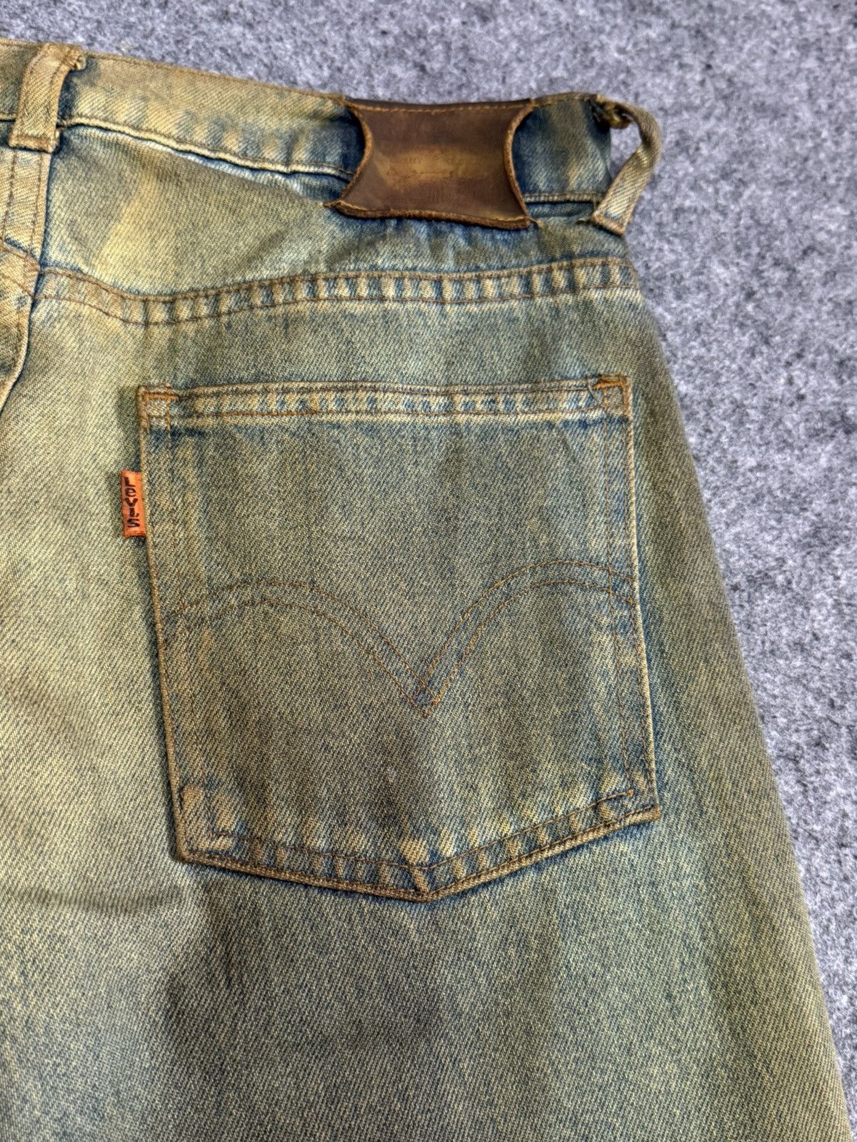 Levi's × Vintage Vintage 90s Levis Orange Tab Muddy Dusty Jeans Size US 28 / EU 44 - 15 Thumbnail