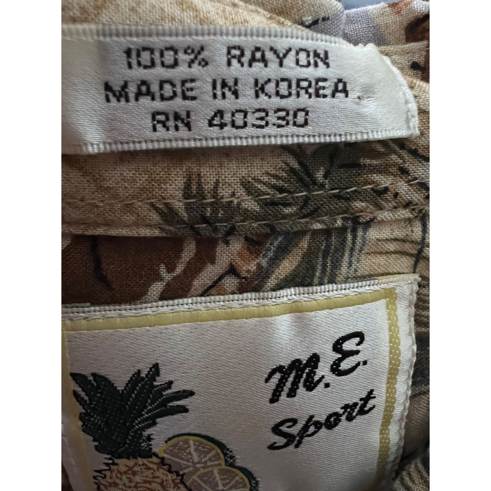 Vintage Mens Vintage Hawaiian Floral Button Up Shirt Large Pocket Size US L / EU 52-54 / 3 - 8 Thumbnail
