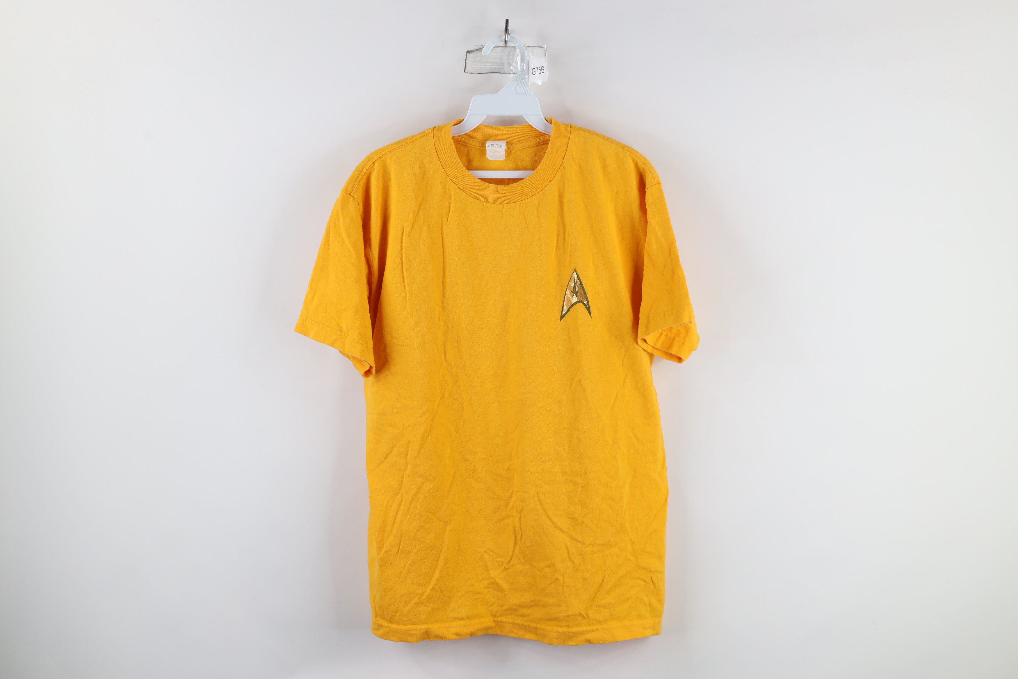 Vintage Vintage 90s Star Trek Short Sleeve T-Shirt Yellow Cotton Size US M / EU 48-50 / 2 - 1 Thumbnail