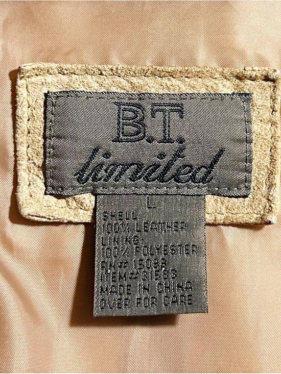 Other Vintage 90s BT Limited Short Tan Suede Zip Jacket~L~ Size L / US 10 / IT 46 - 7 Thumbnail