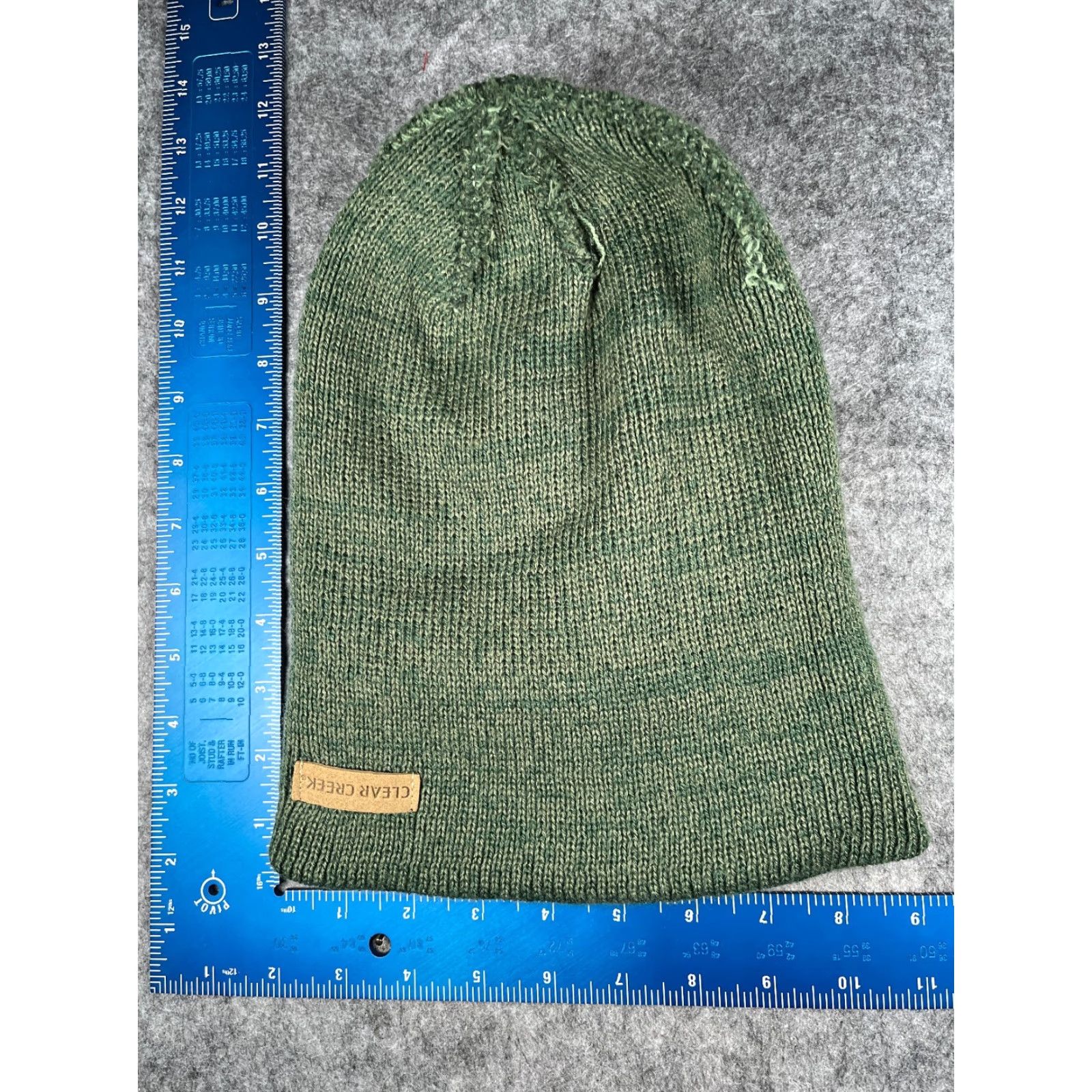 Vintage Gold Medal Beanie Adult One Size Green Knit 100% Acrylic Ski Clear Creek Toque Size ONE SIZE - 5 Thumbnail