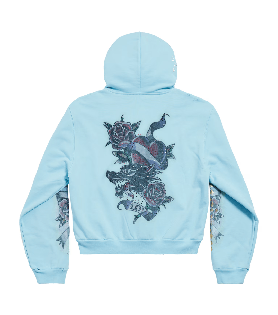 Balenciaga Balenciag Tacky Tattoo Zip-Up Hoodie Size US XS / EU 42 / 0 - 2 Thumbnail