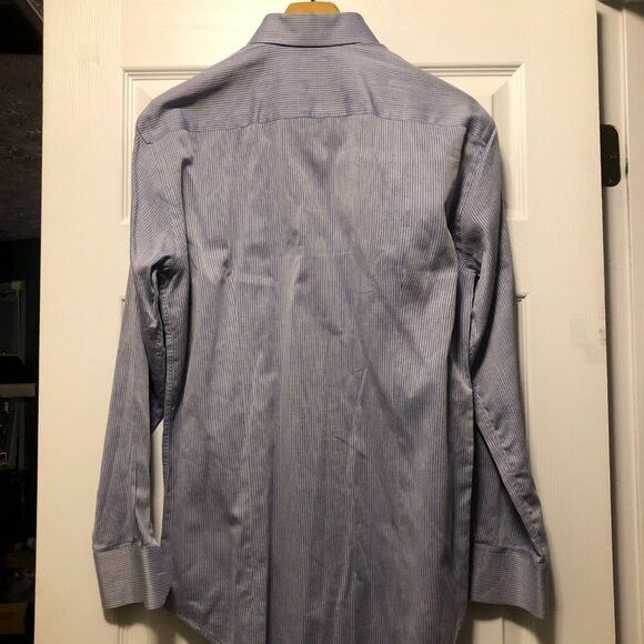 Armani Collezioni Armani collezioni men's striped cotton casual shirt 16(41) Size US L / EU 52-54 / 3 - 3 Thumbnail