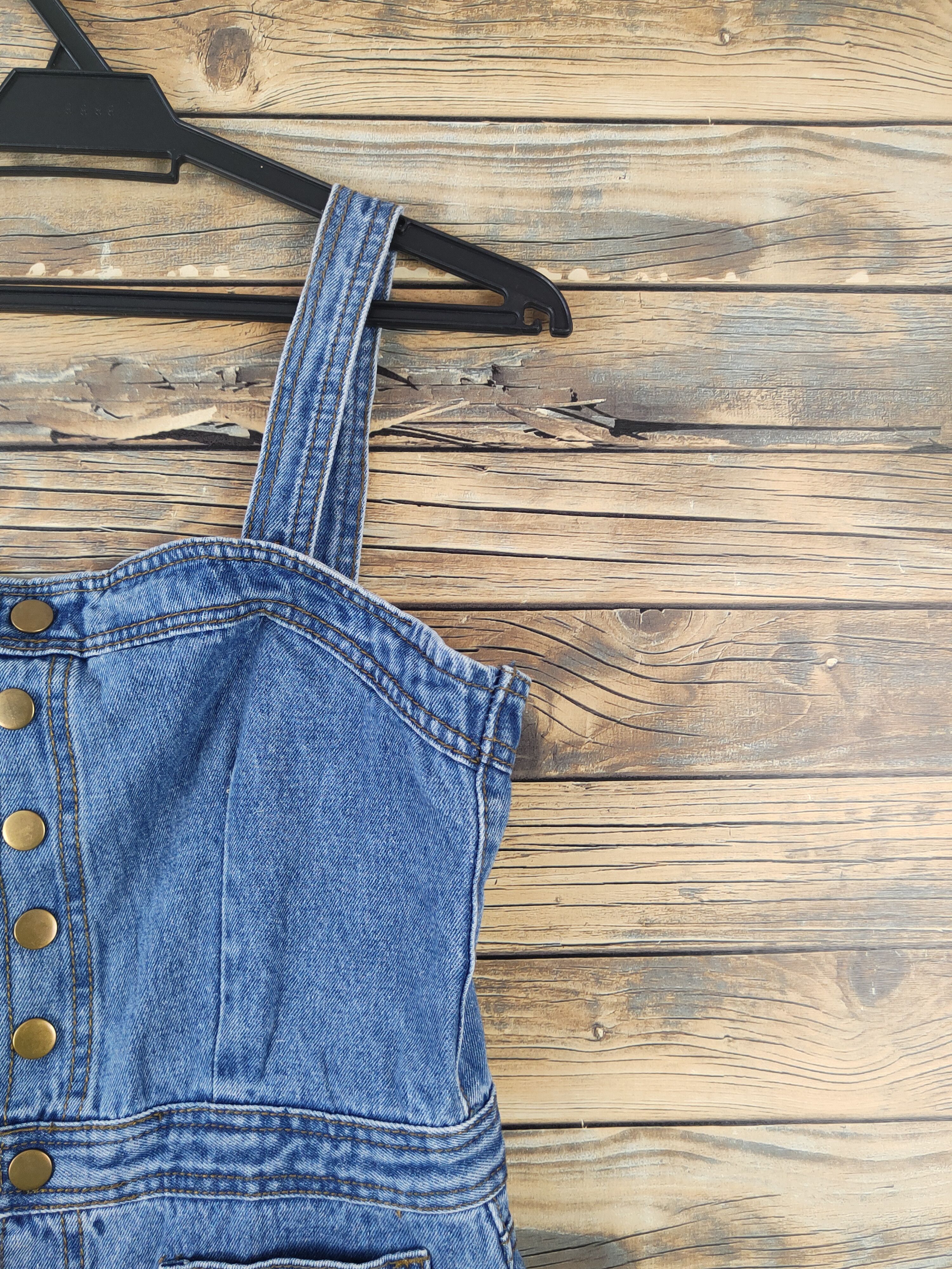 Japanese Brand × Vintage Vintage Japanese Brand Blue Denim Skirt Jumpsuits Size 30" / US 8 / IT 44 - 4 Thumbnail