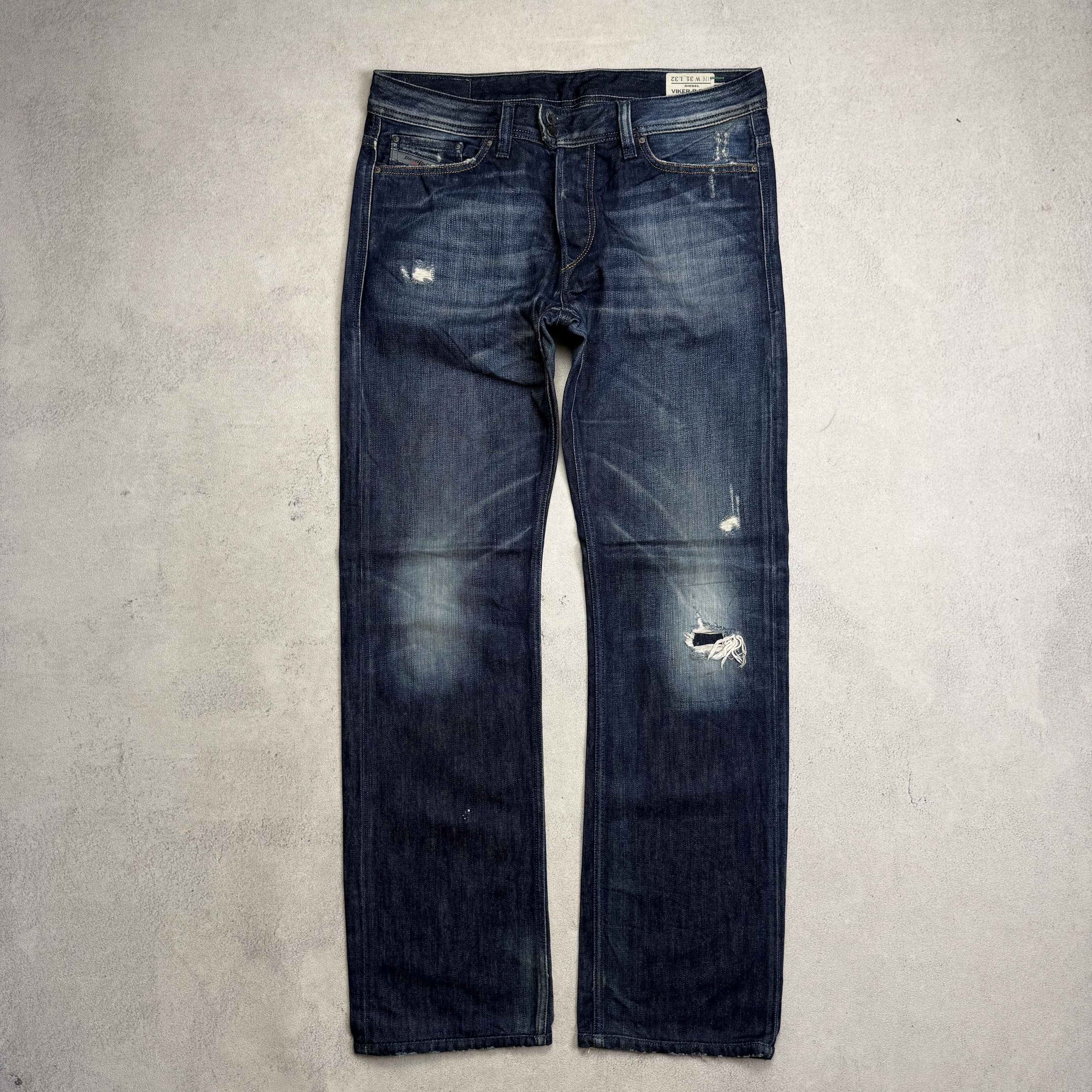 Diesel Diesel Viker-R-Box Distressed Jeans Size US 31 - 1 Thumbnail