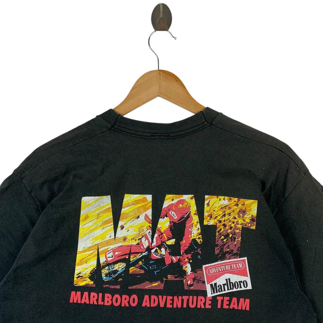 Marlboro Vintage 90s MARLBORO adventure team Extreme sports tee Size US M / EU 48-50 / 2 - 9 Thumbnail