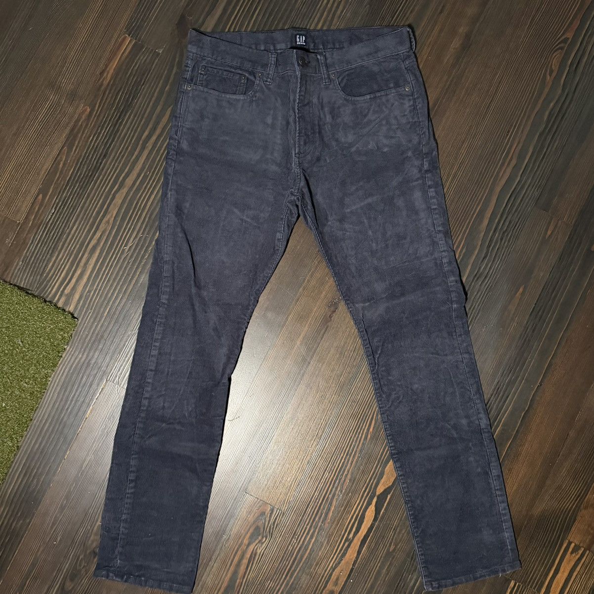 Gap Gap Slim Navy Blue Corduroy Pants Size US 31 - 1 Thumbnail