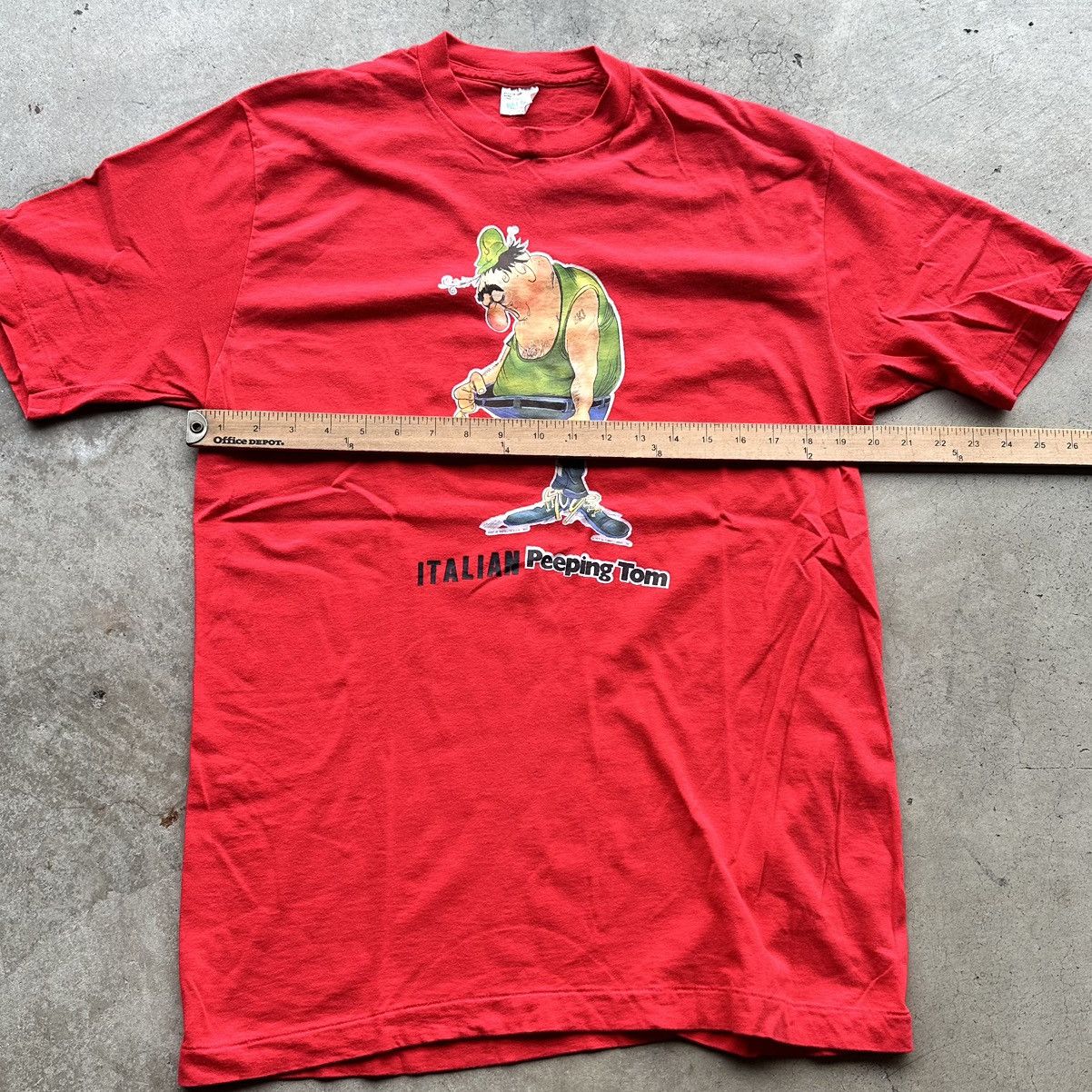 Vintage Vintage Italian Peeping Tom T Shirt 70s Single Stitch USA Size US L / EU 52-54 / 3 - 6 Thumbnail