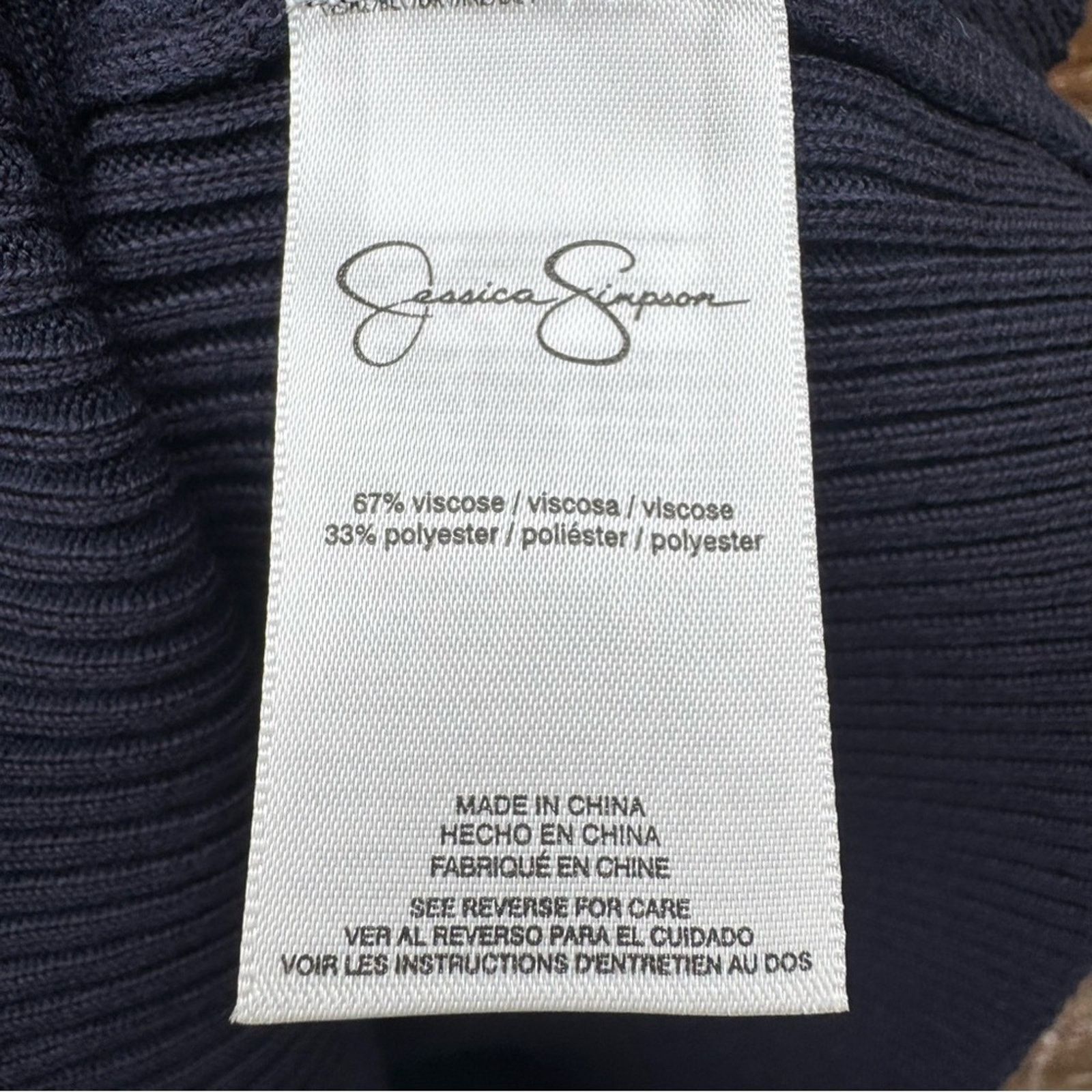 Jessica Simpson NWT New Jessica Simpson Womens 3X Ribbed Sleeveless Tank Top Size 3XL / US 20-22 - 4 Thumbnail
