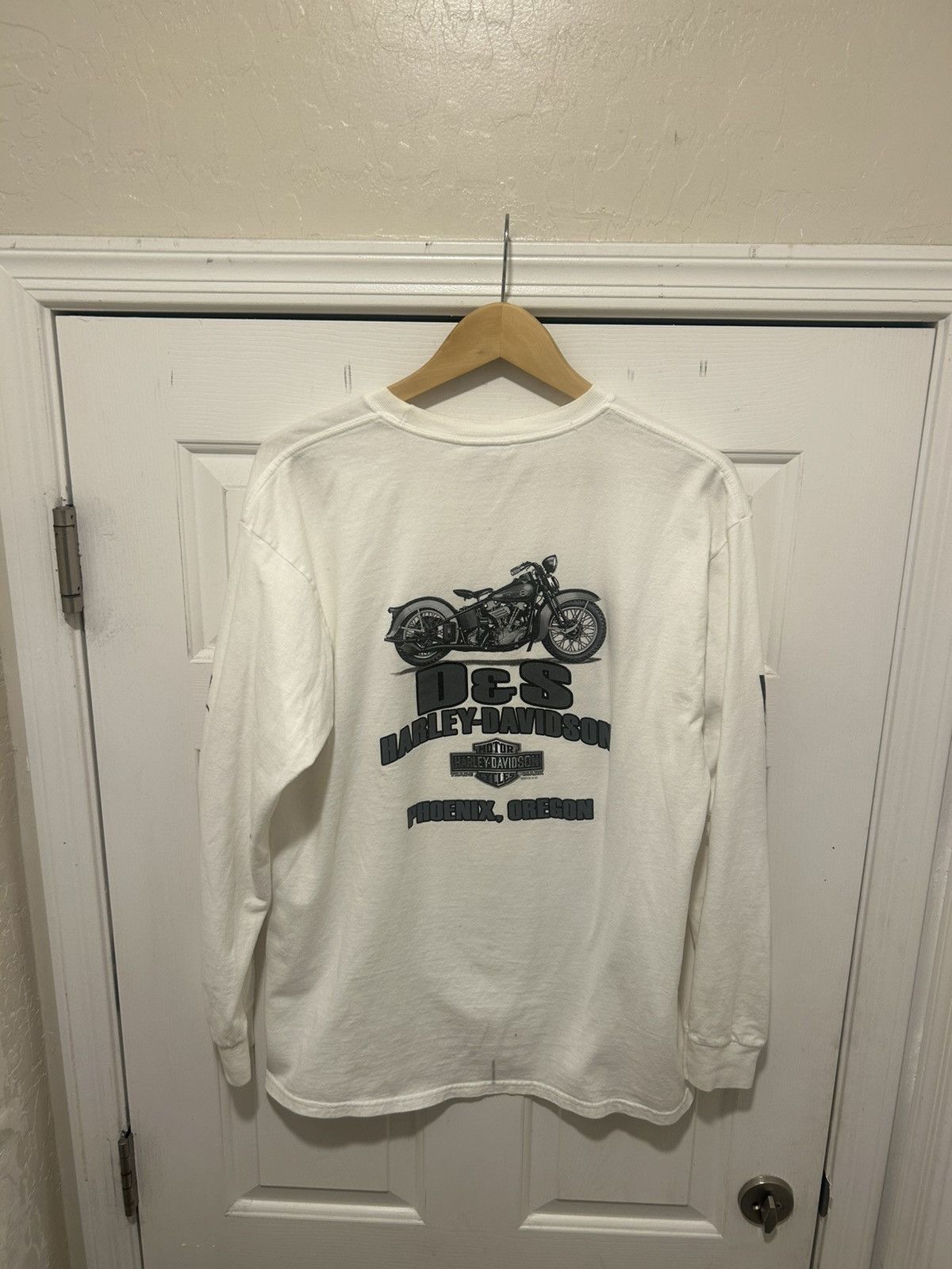 Harley Davidson × Vintage Vintage Harley Davidson Long Sleeve Shirt Size US L / EU 52-54 / 3 - 3 Thumbnail
