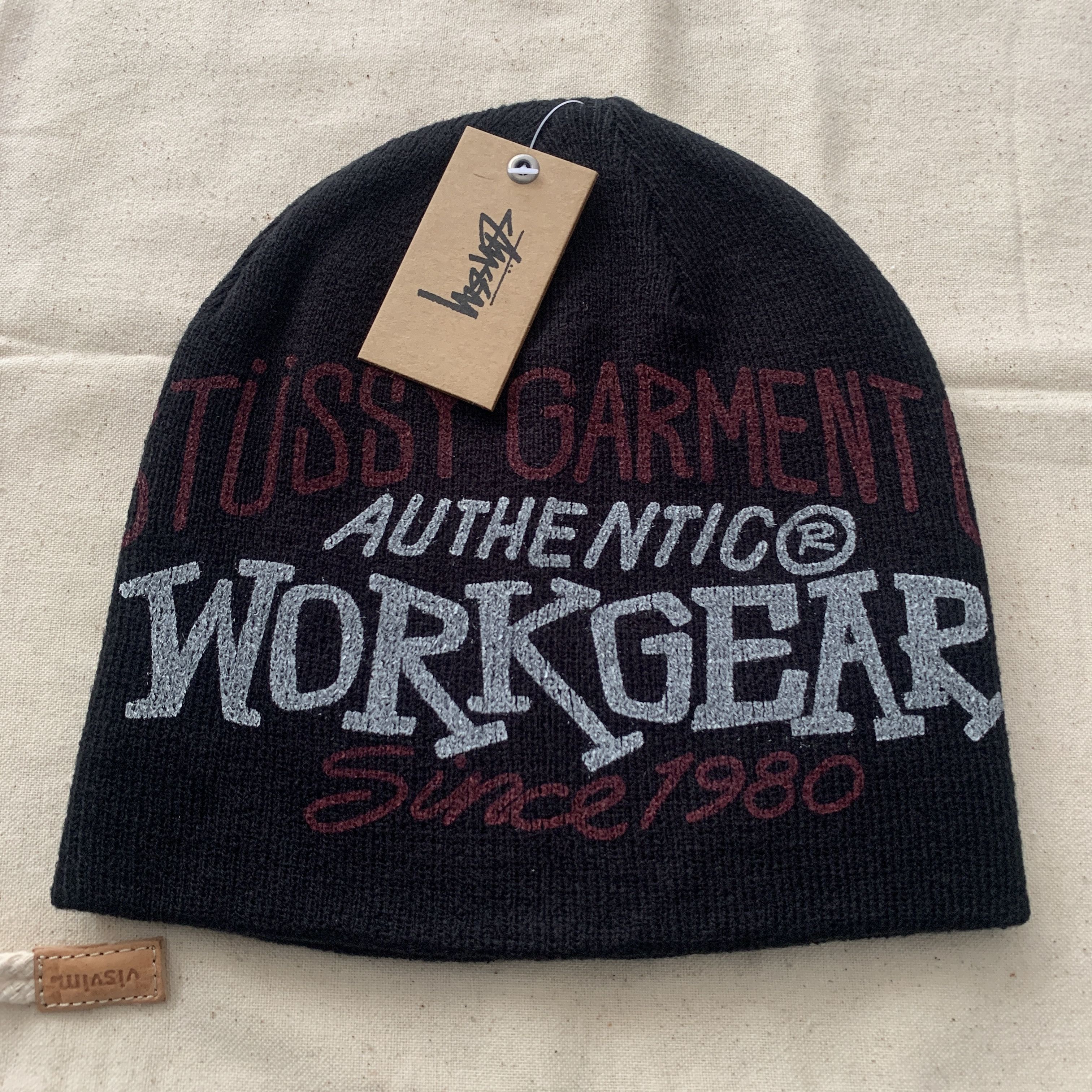 Stussy Workgear Print Skullcap Beanie BONE | eBay