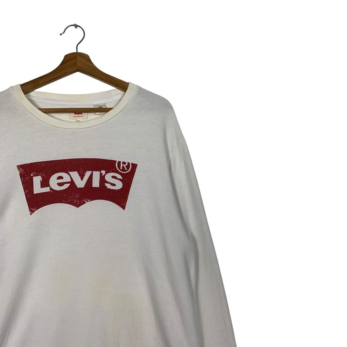 Levi's Levis White Big Logo Sweatshirt Size US M / EU 48-50 / 2 - 5 Thumbnail