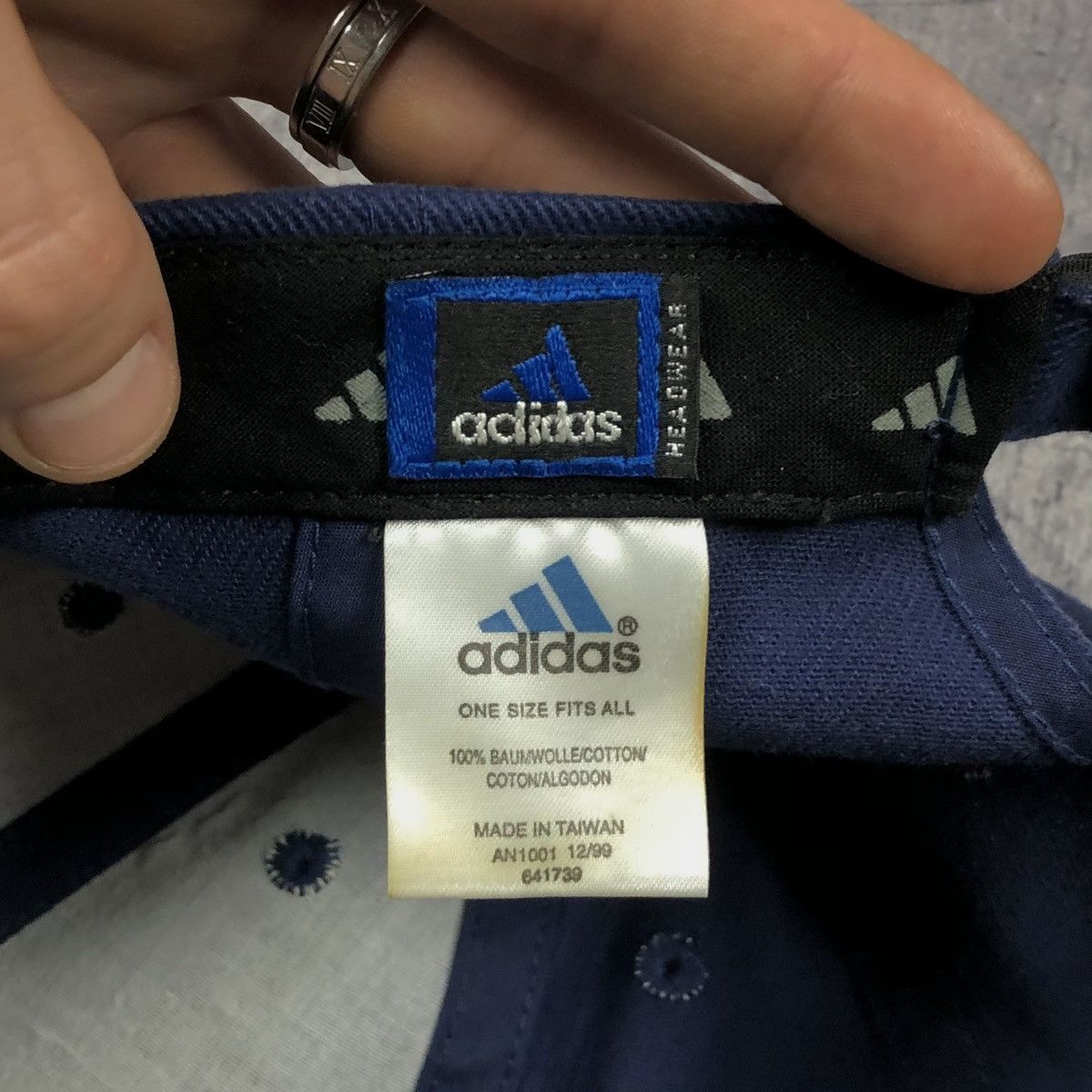 Adidas Vintage 1999 Adidas Cap Taiwan Size ONE SIZE - 7 Thumbnail