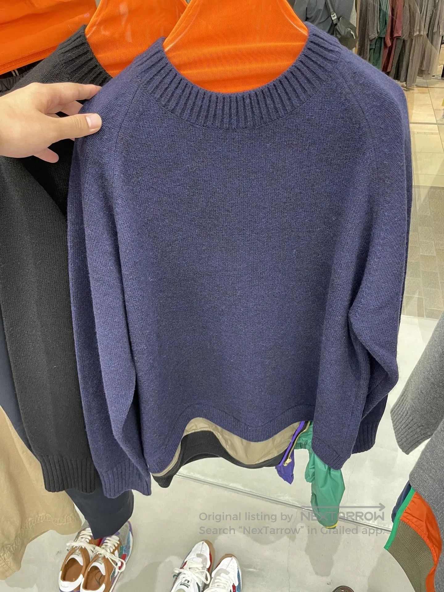 Kolor navy blue knitted pullover sweater. Size US S / EU 44-46 / 1 - 7 Thumbnail