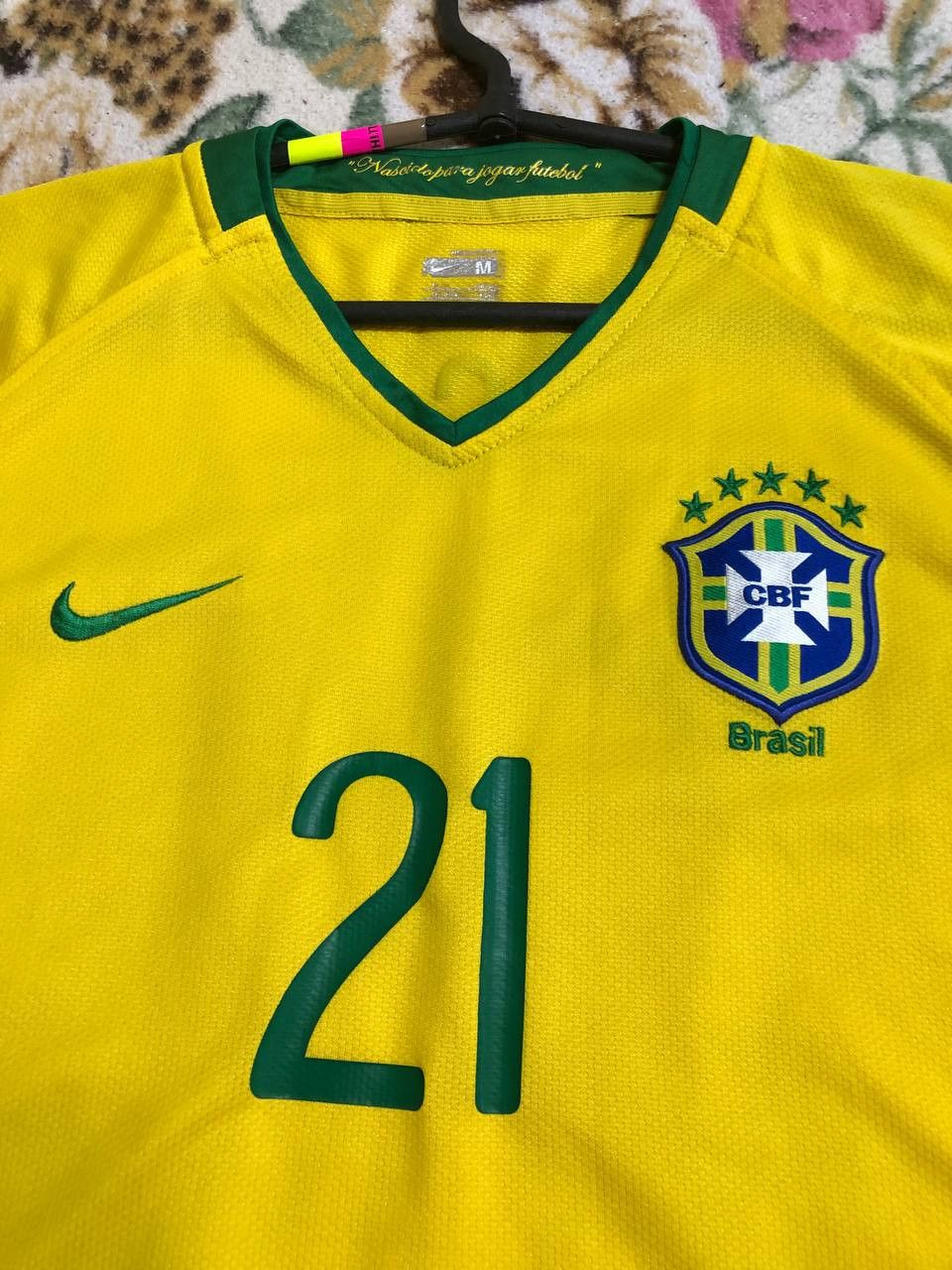 Nike Nike BRAZIL NIKE 2008 FOOTBALL SOCCER HOME JERSEY #21 Size US M / EU 48-50 / 2 - 10 Thumbnail