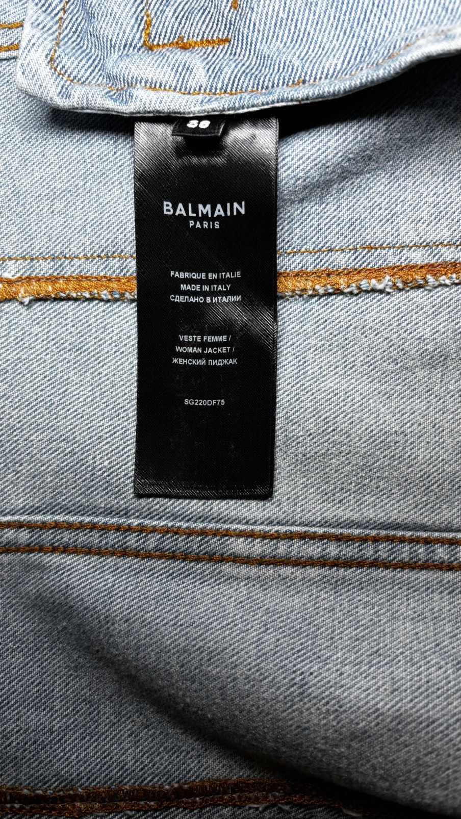 Balmain Balmain - denim blazer doublebreasted Size XS / US 0-2 / IT 36-38 - 14 Thumbnail