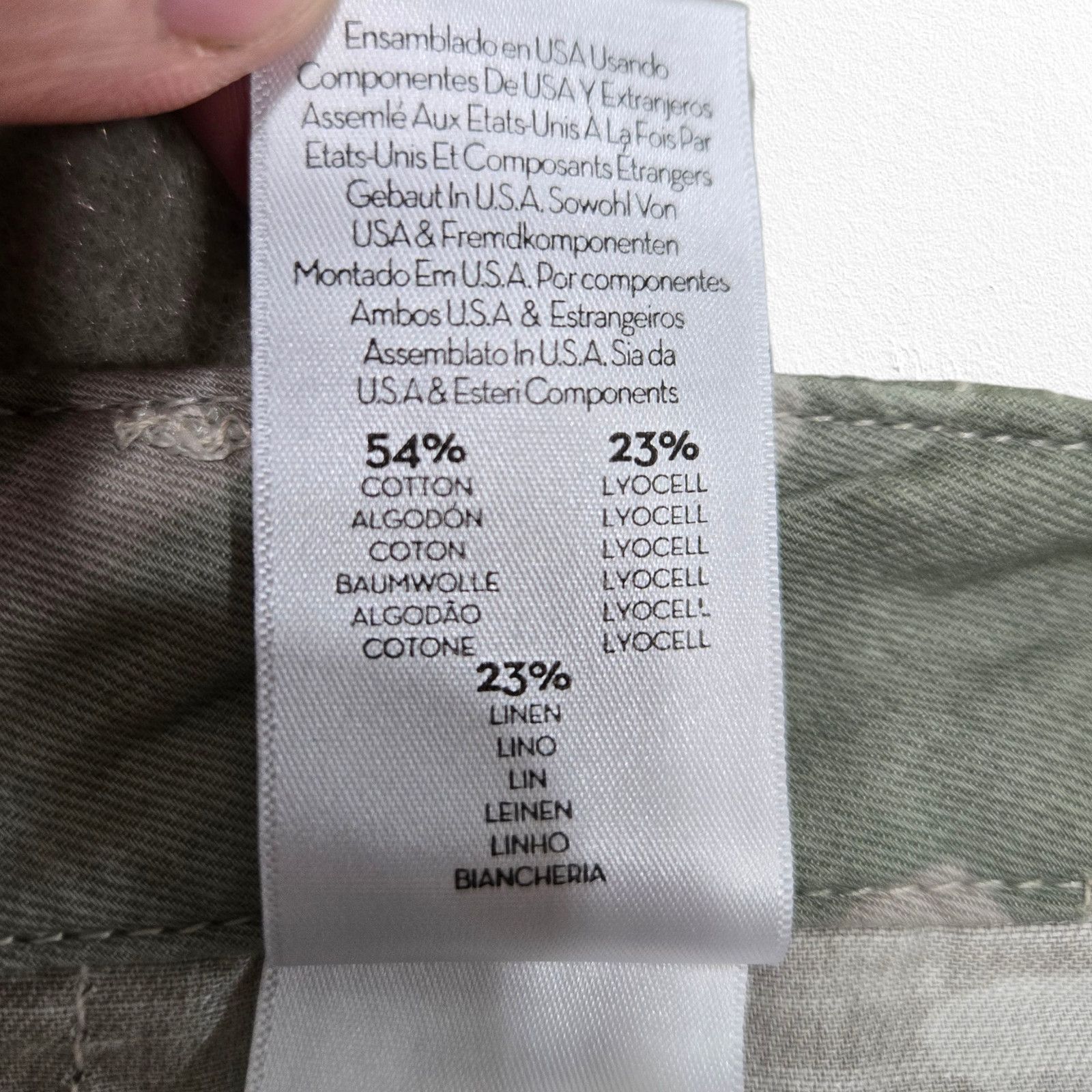 MOTHER Mother Shaker Chop Crop Fray Green Camo Pants Size 27 Size 27" / US 4 / IT 40 - 7 Thumbnail
