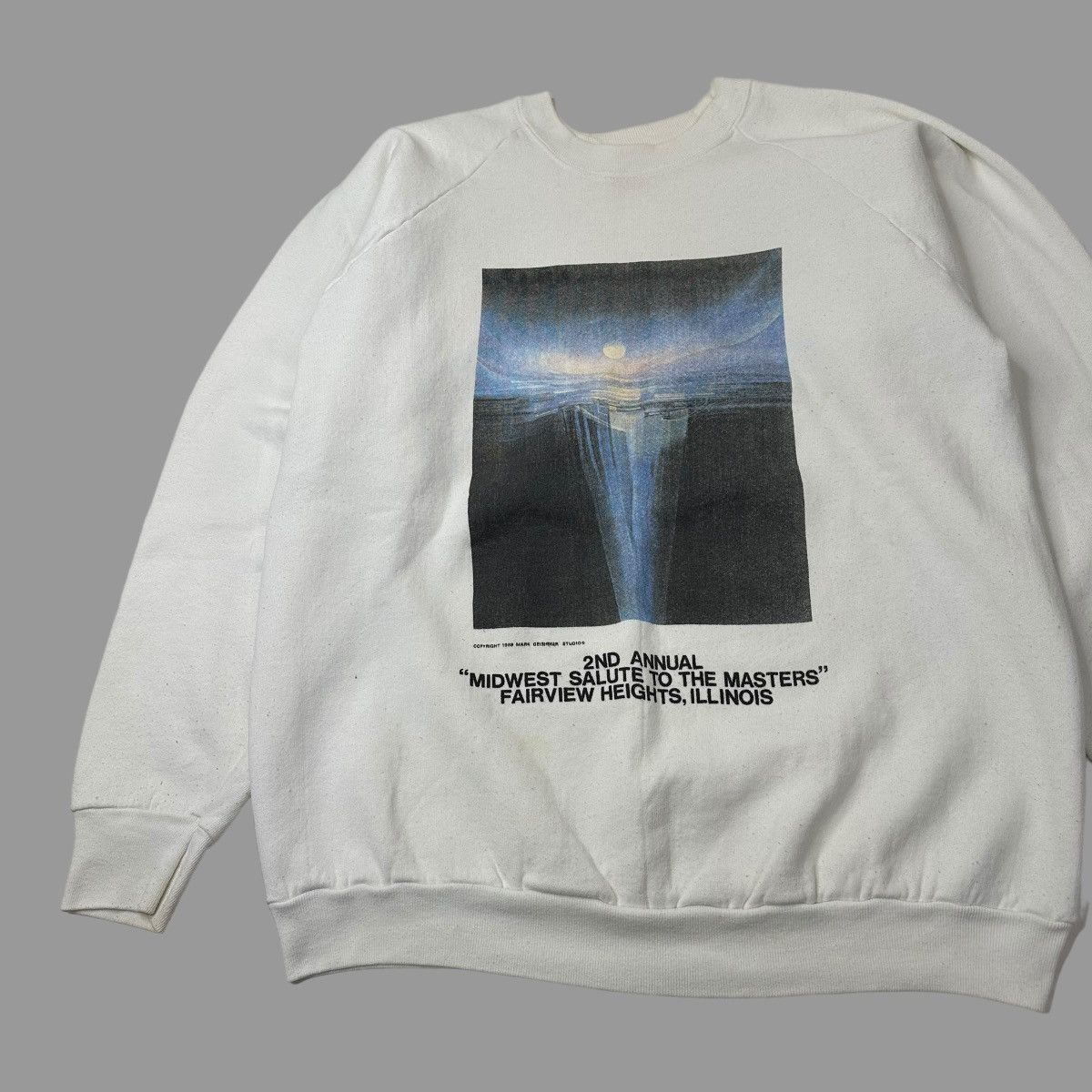 Vintage Vintage 1980s art sweatshirt Size US XL / EU 56 / 4 - 2 Thumbnail